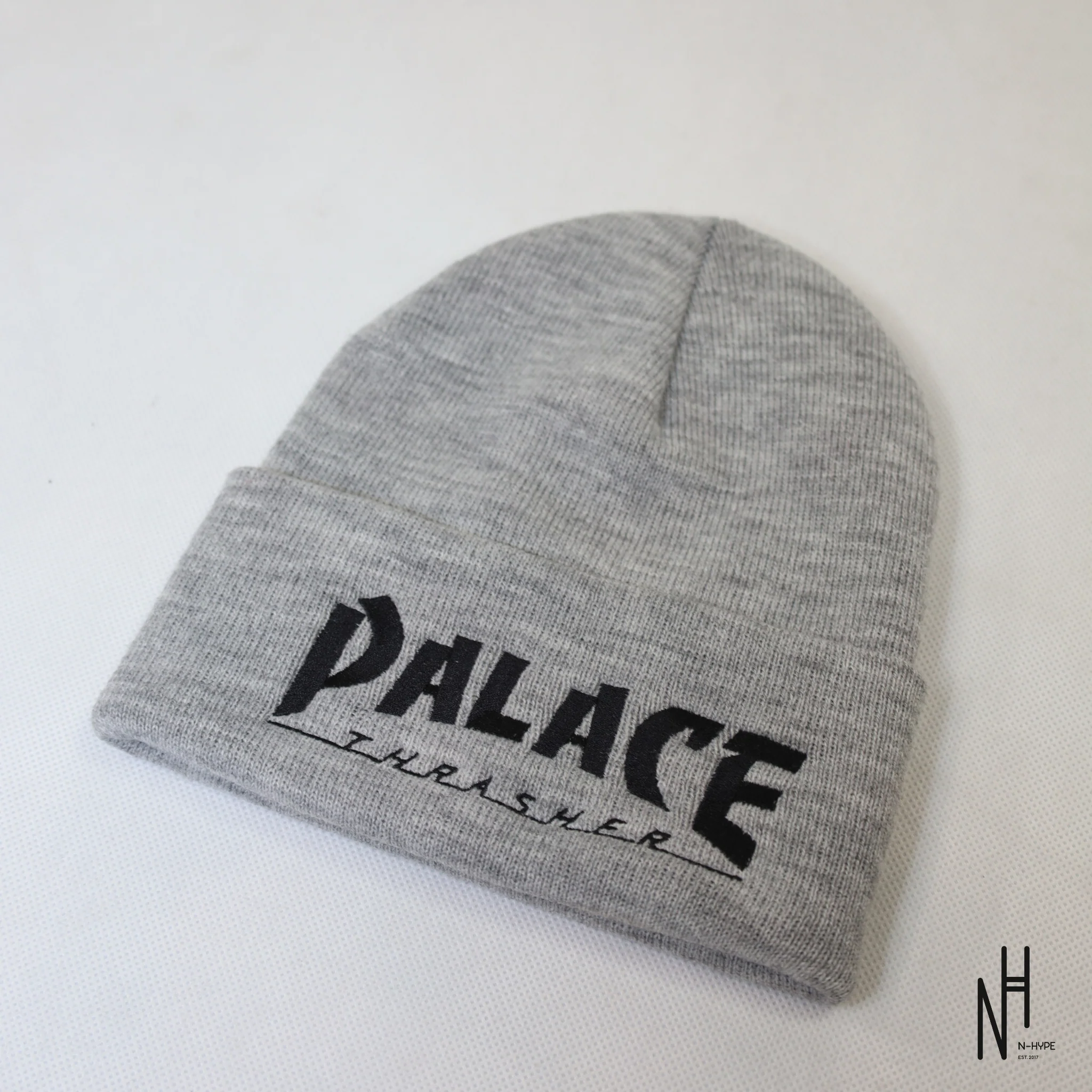 Palace x Thrasher Beanie Grey - Image 3