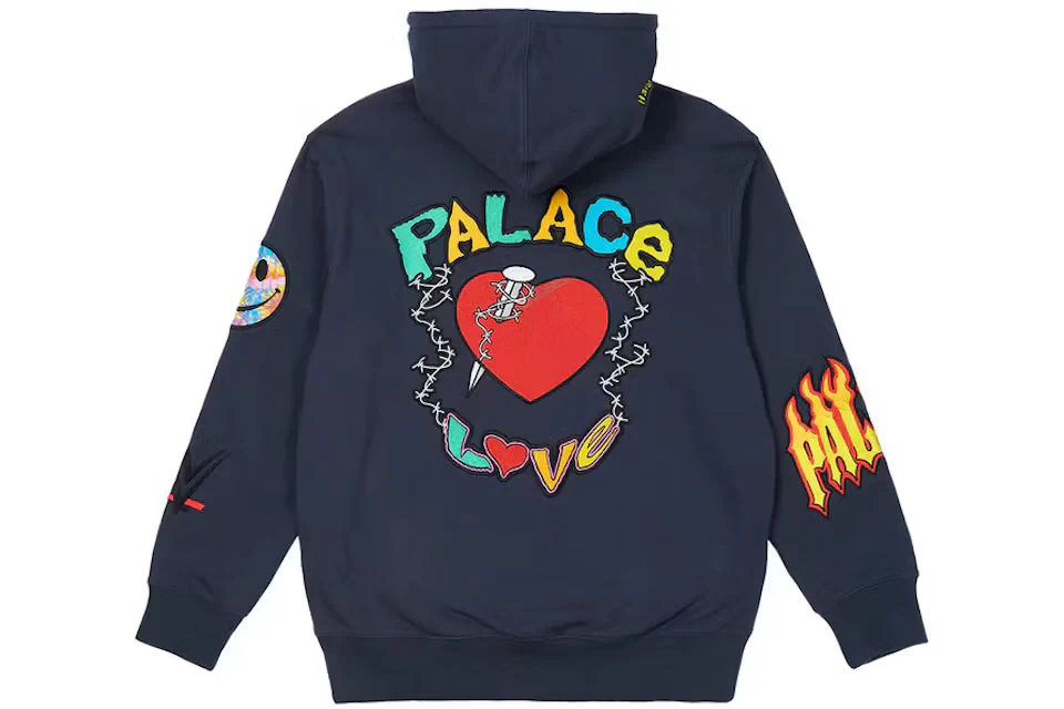 Palace x WWE Love Hood Navy