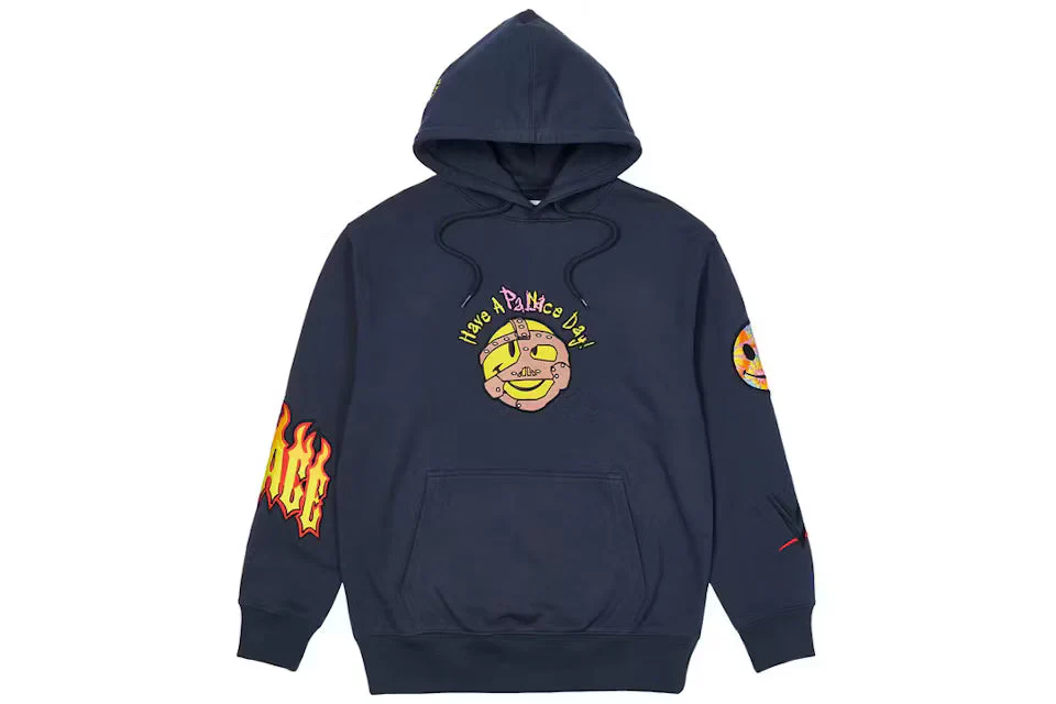 Palace x WWE Love Hood Navy - Image 2