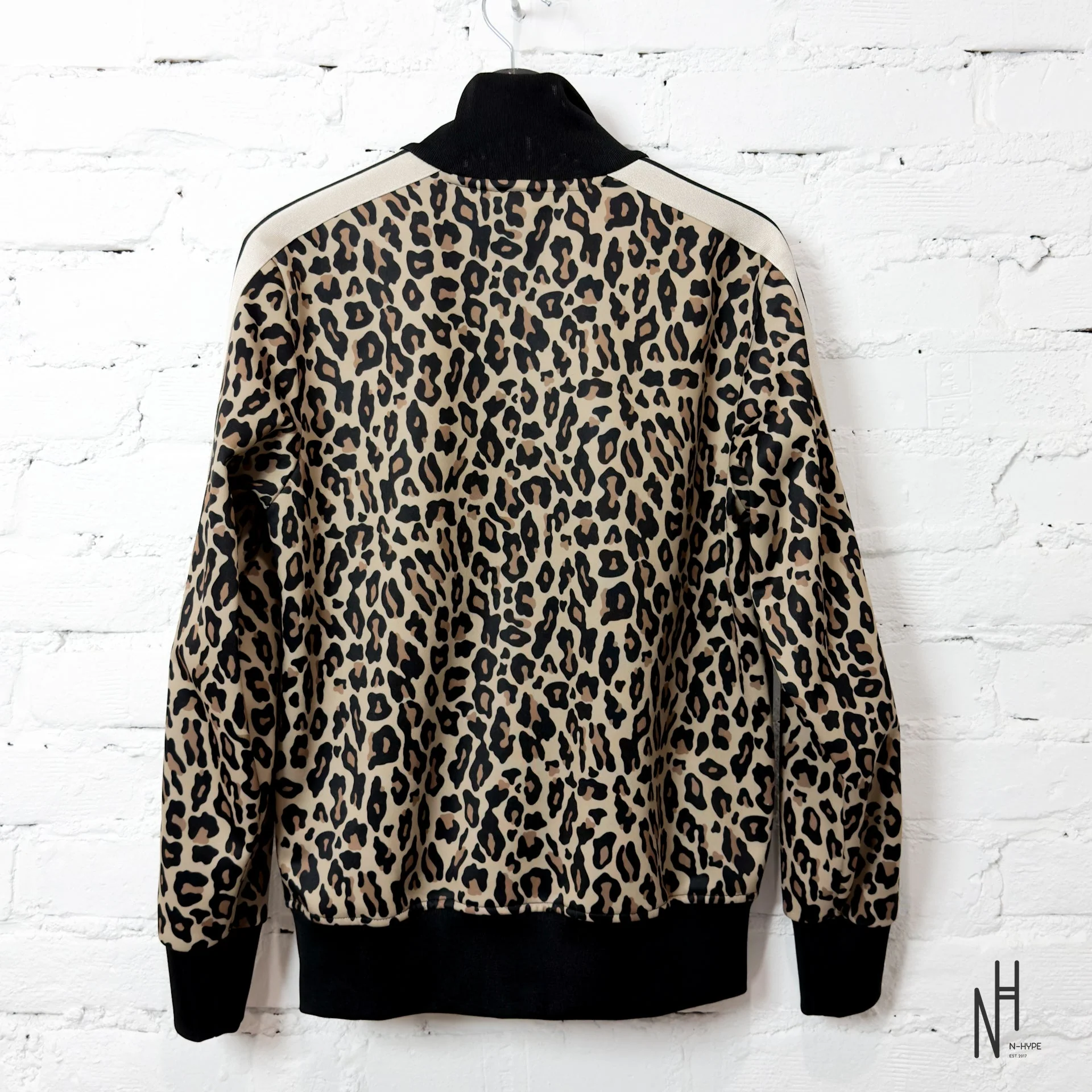 Palm Angels Leopard Jacquard Zipped Jacket - Image 3