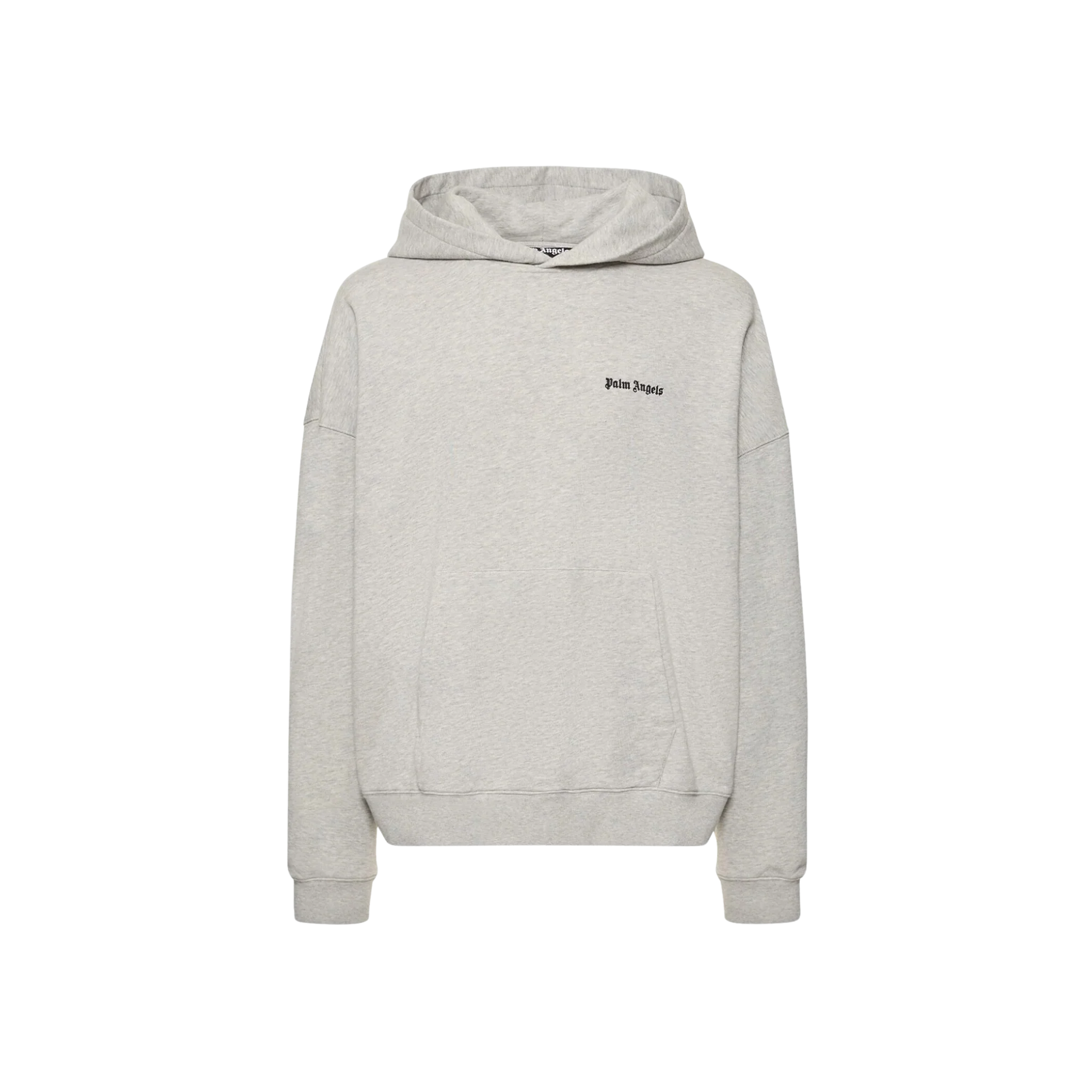 Palm Angels Logo Embroidered Cotton Hoodie