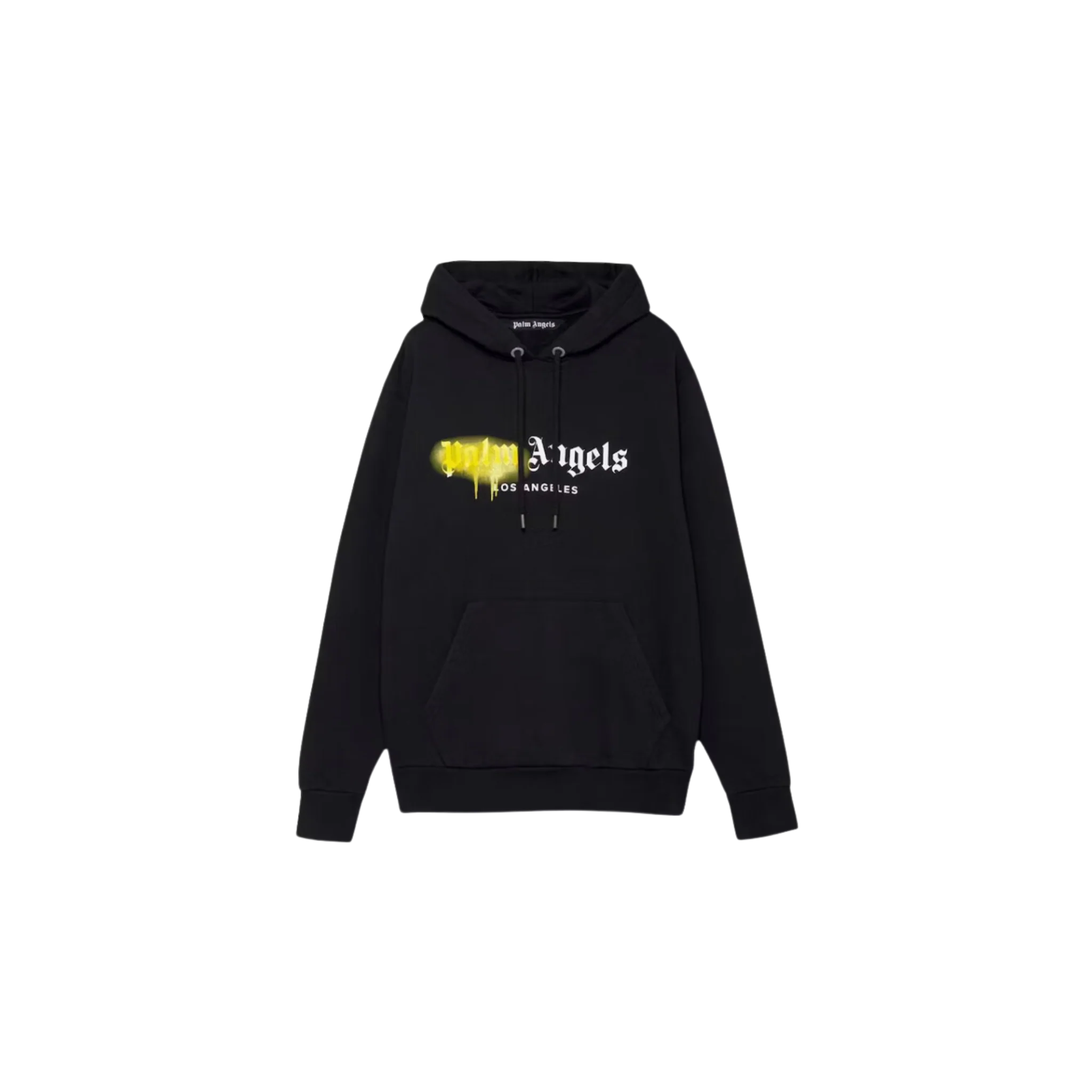 Palm Angels Los Angeles Sprayed Hoodie Black/Yellow