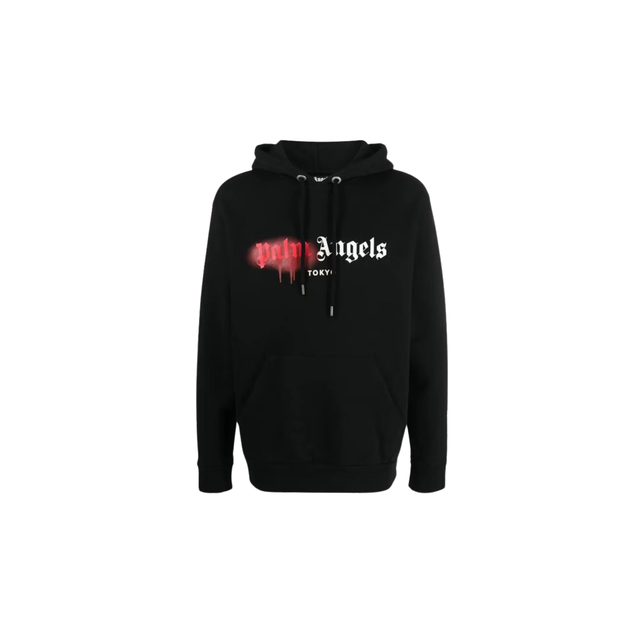 Palm Angels Tokyo Sprayed Logo Hoodie Black