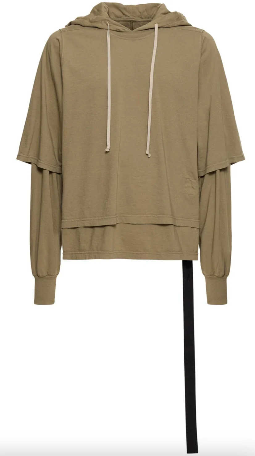 Rick Owens DRKSHDW Hustler Long Sleeve T-shirt Hoodie