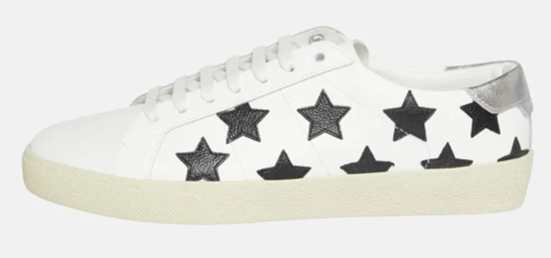 Saint Laurent Court California Star Black White - Image 2