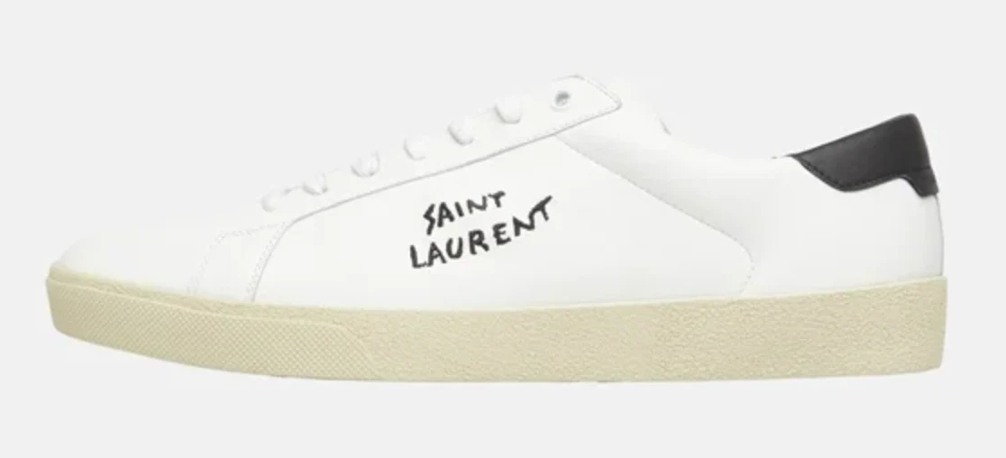 Saint Laurent Court Classic White - Image 2