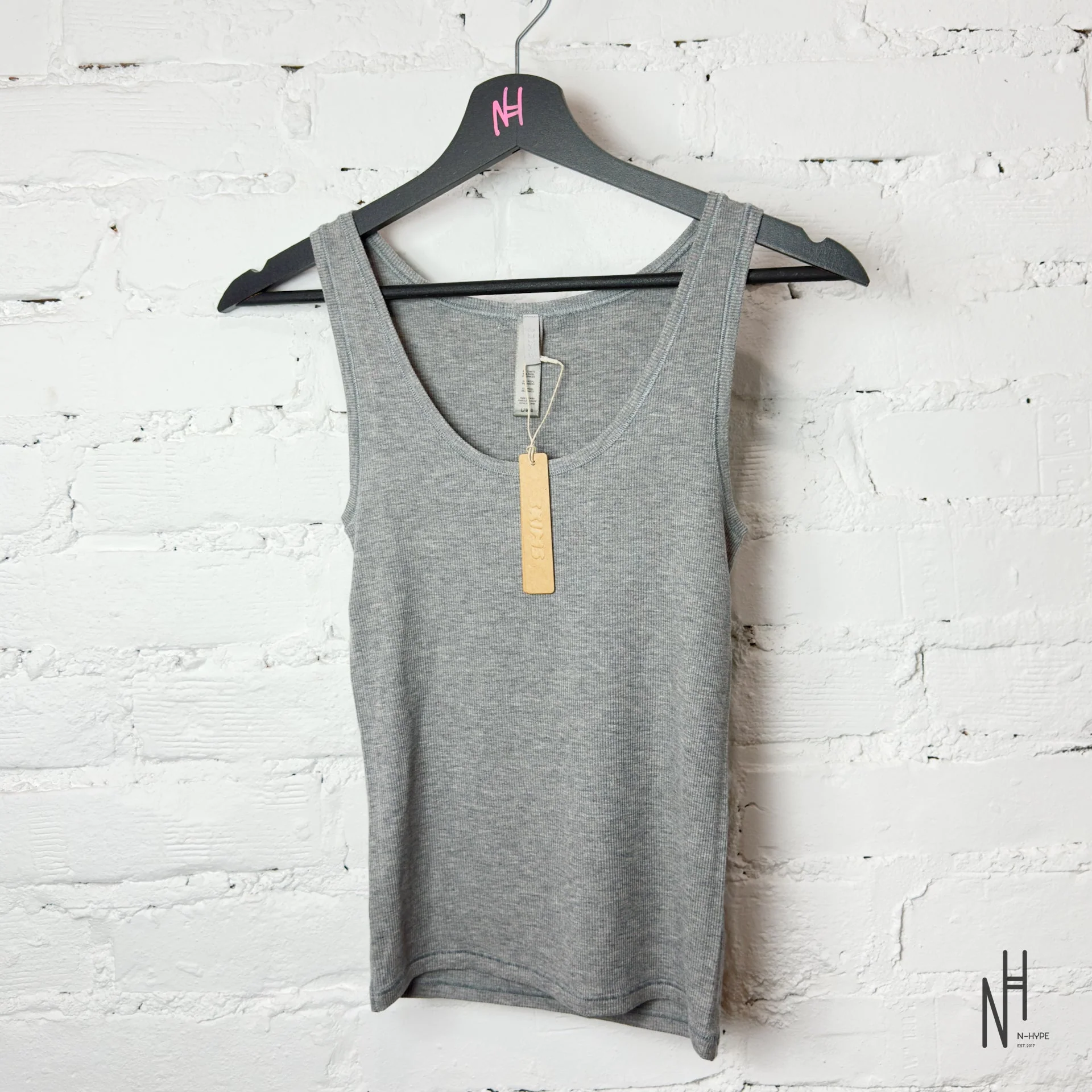 SKIMS Rib Tank Heather Gray - Image 2