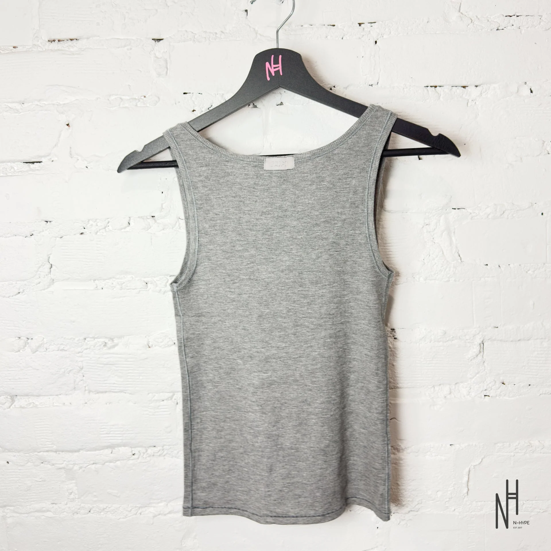 SKIMS Rib Tank Heather Gray - Image 4