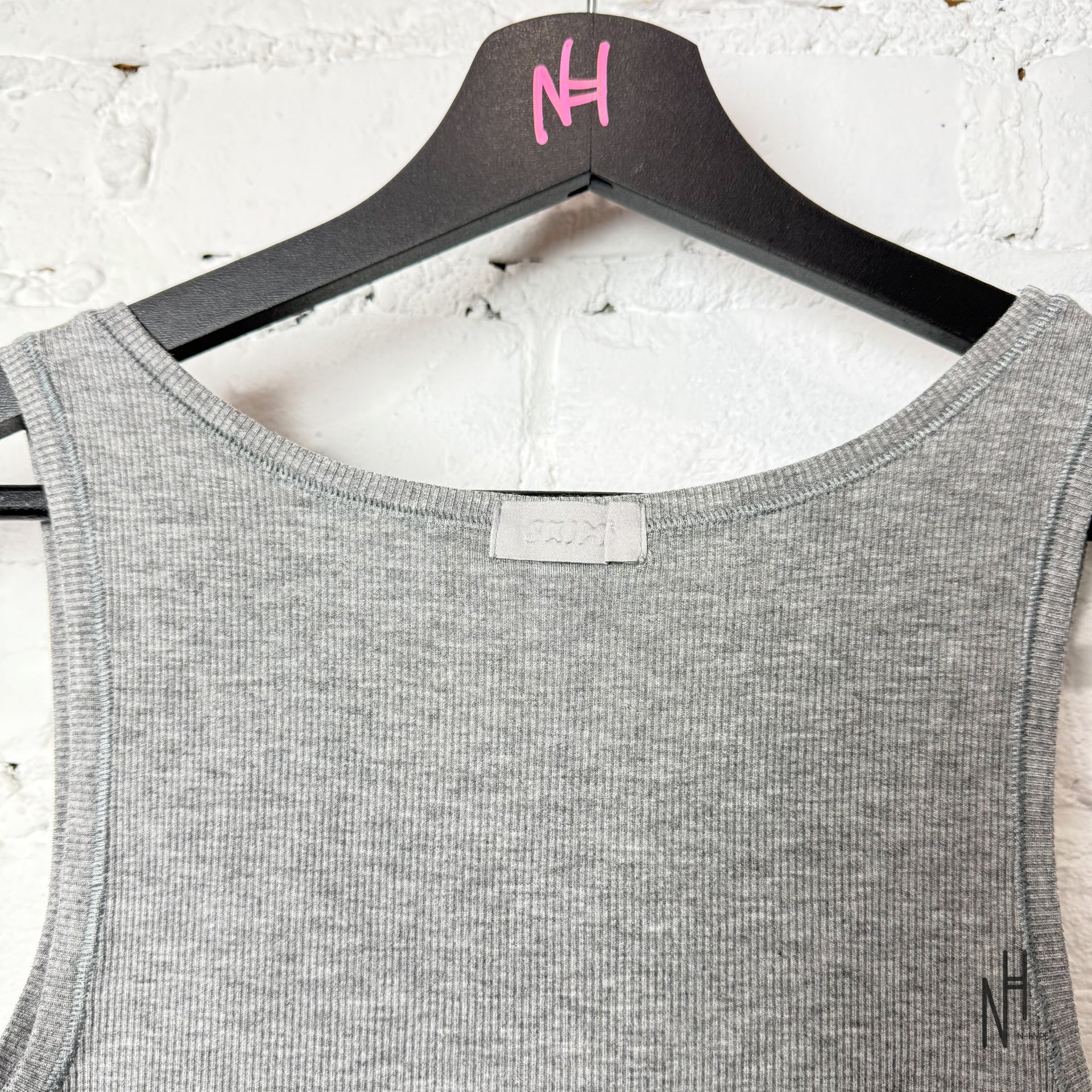 SKIMS Rib Tank Heather Gray - Image 5