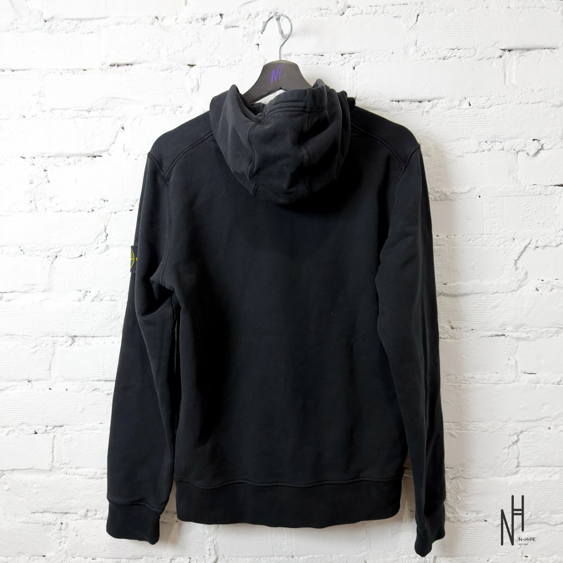 Stone Island Hoodie Black (2020) - Image 3