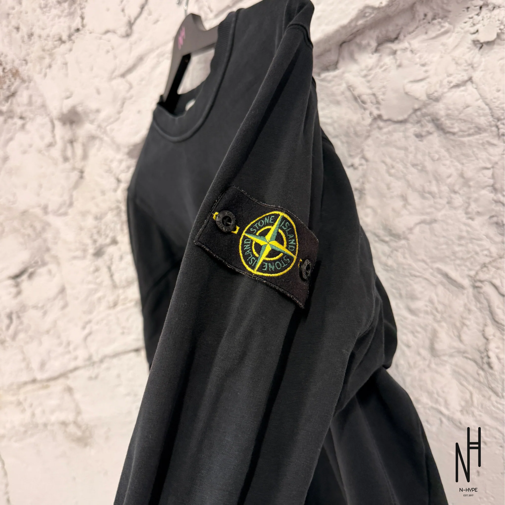 Stone Island Light Crewneck Black (2020) - Image 2