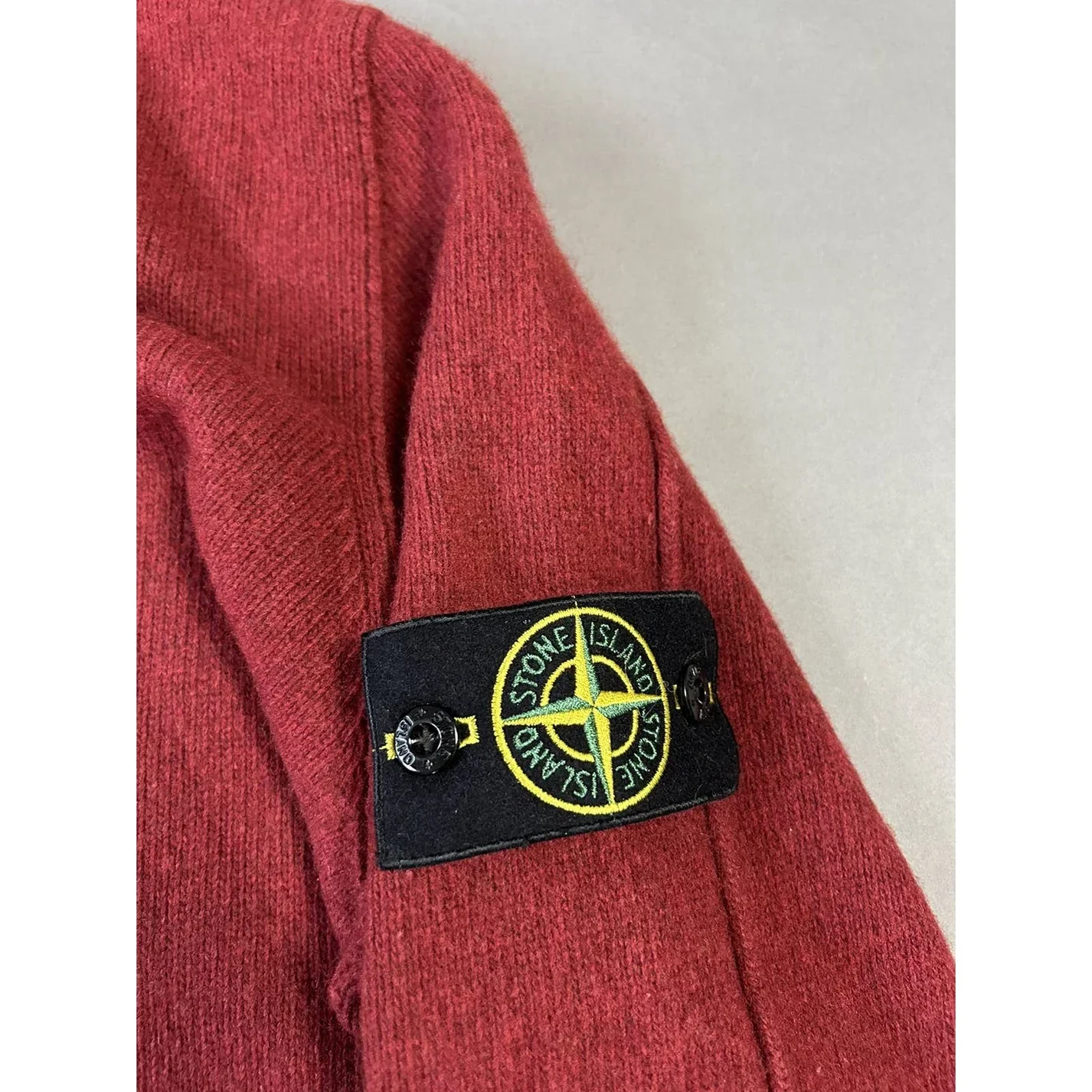 Stone Island Red Sweater Vintage Knit AW 2011 - Image 3