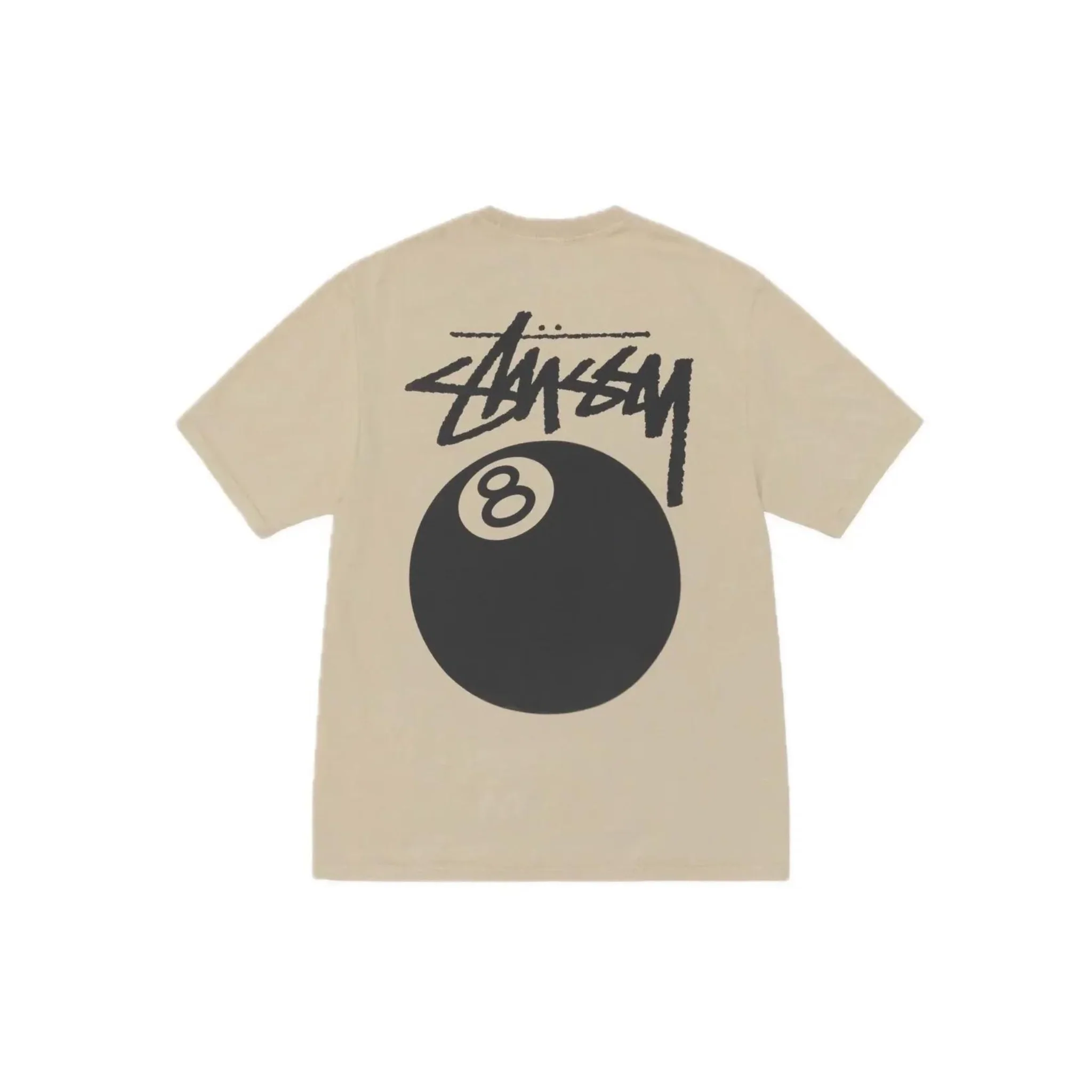 Stussy 8 Ball Pigment Dyed Tee Khaki - Image 2