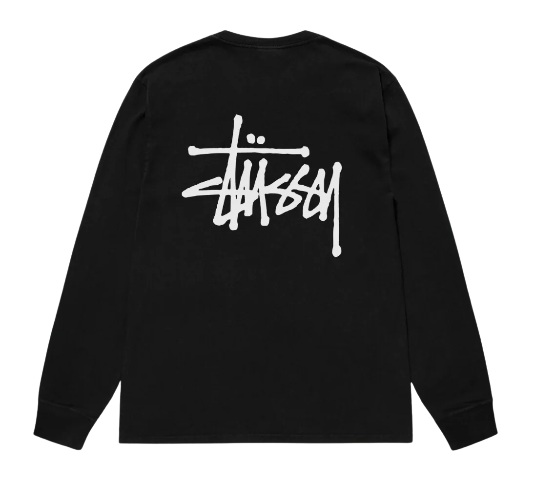 STÜSSY BASIC STÜSSY LS TEE Black - Image 2