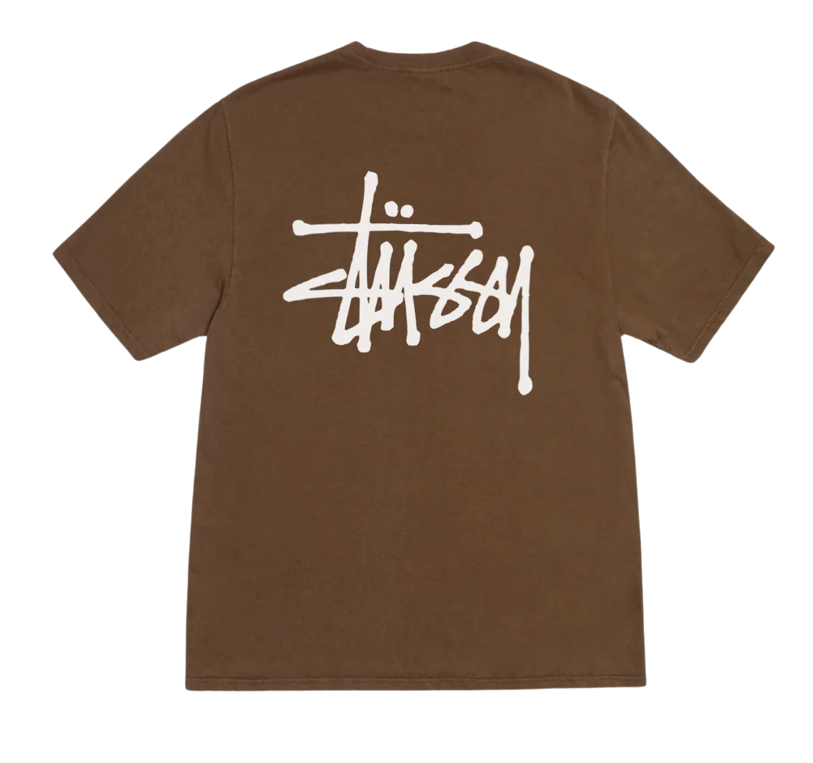 STÜSSY BASIC STÜSSY TEE PIGMENT DYED Brown - Image 2