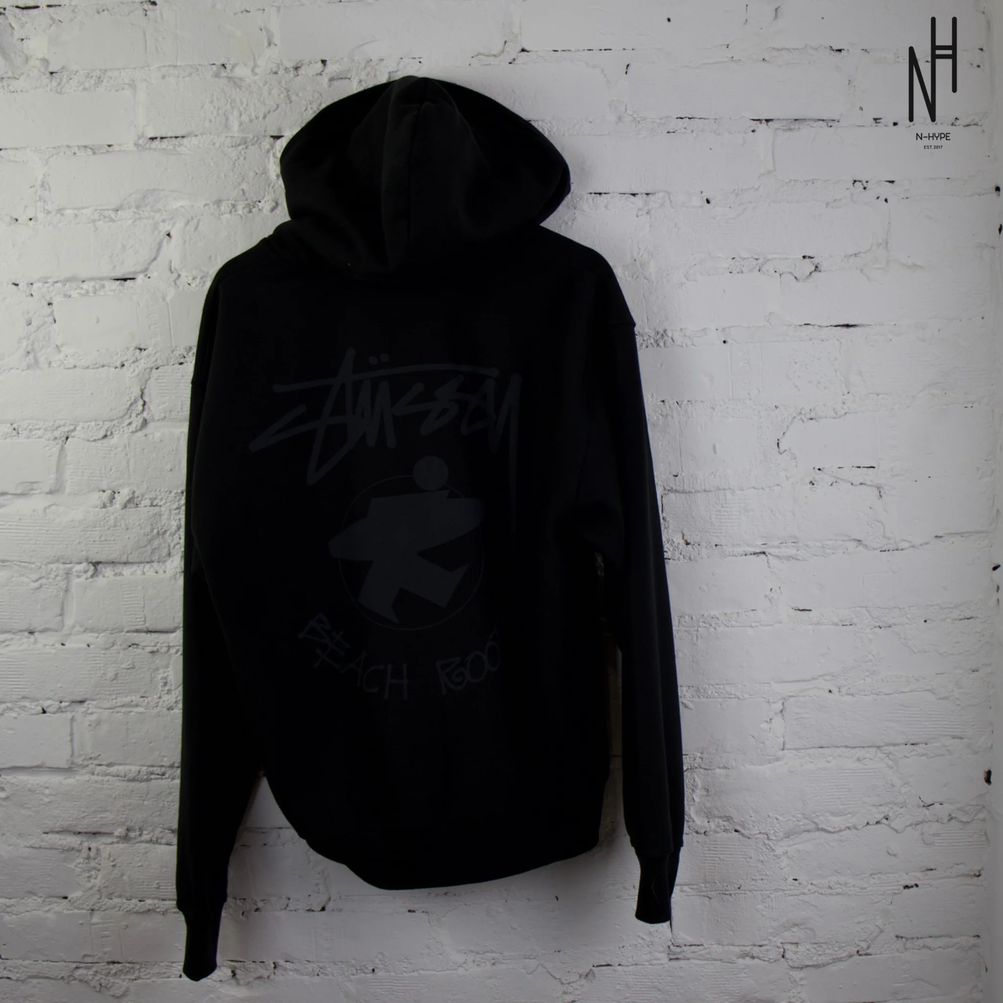Stussy Beach Roots Zip Hoodie Black - Image 4