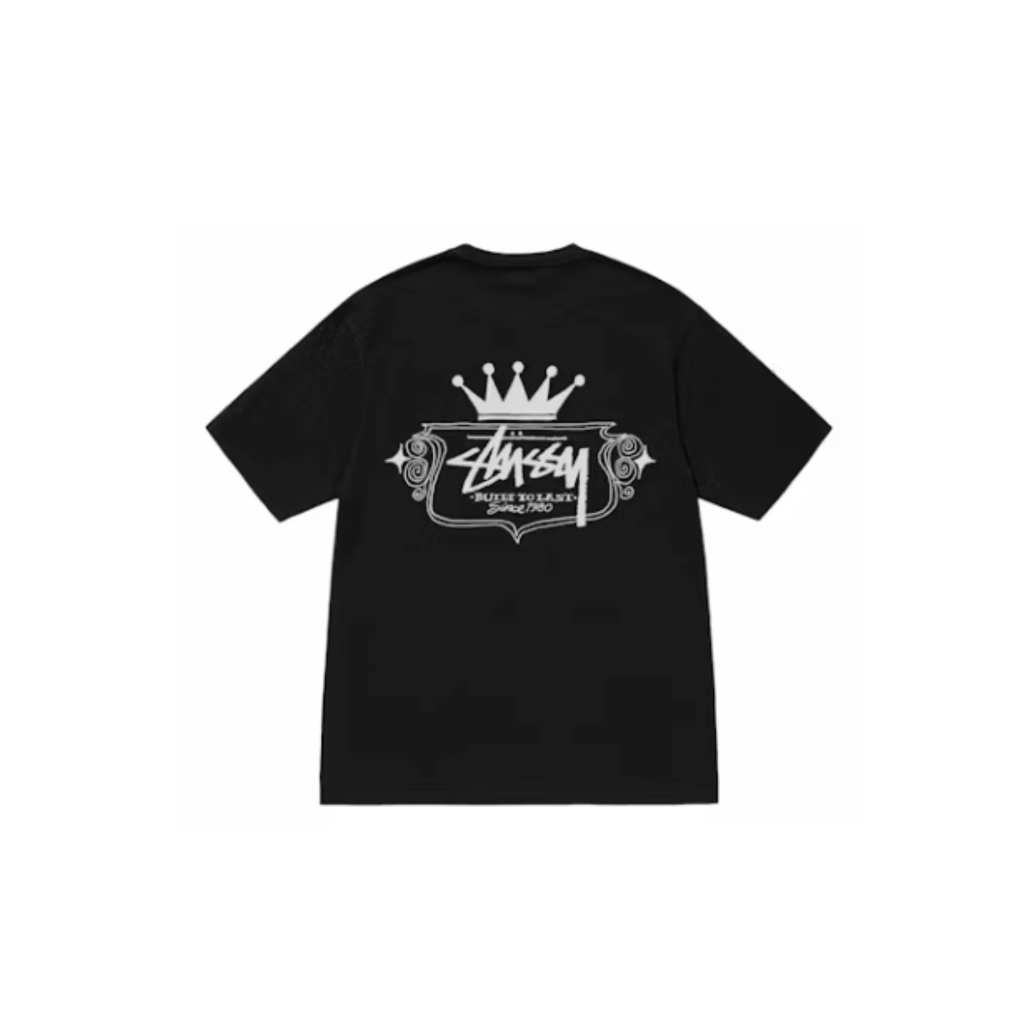 STÜSSY Built To Last Tee Pigment Dyed Black - Image 2