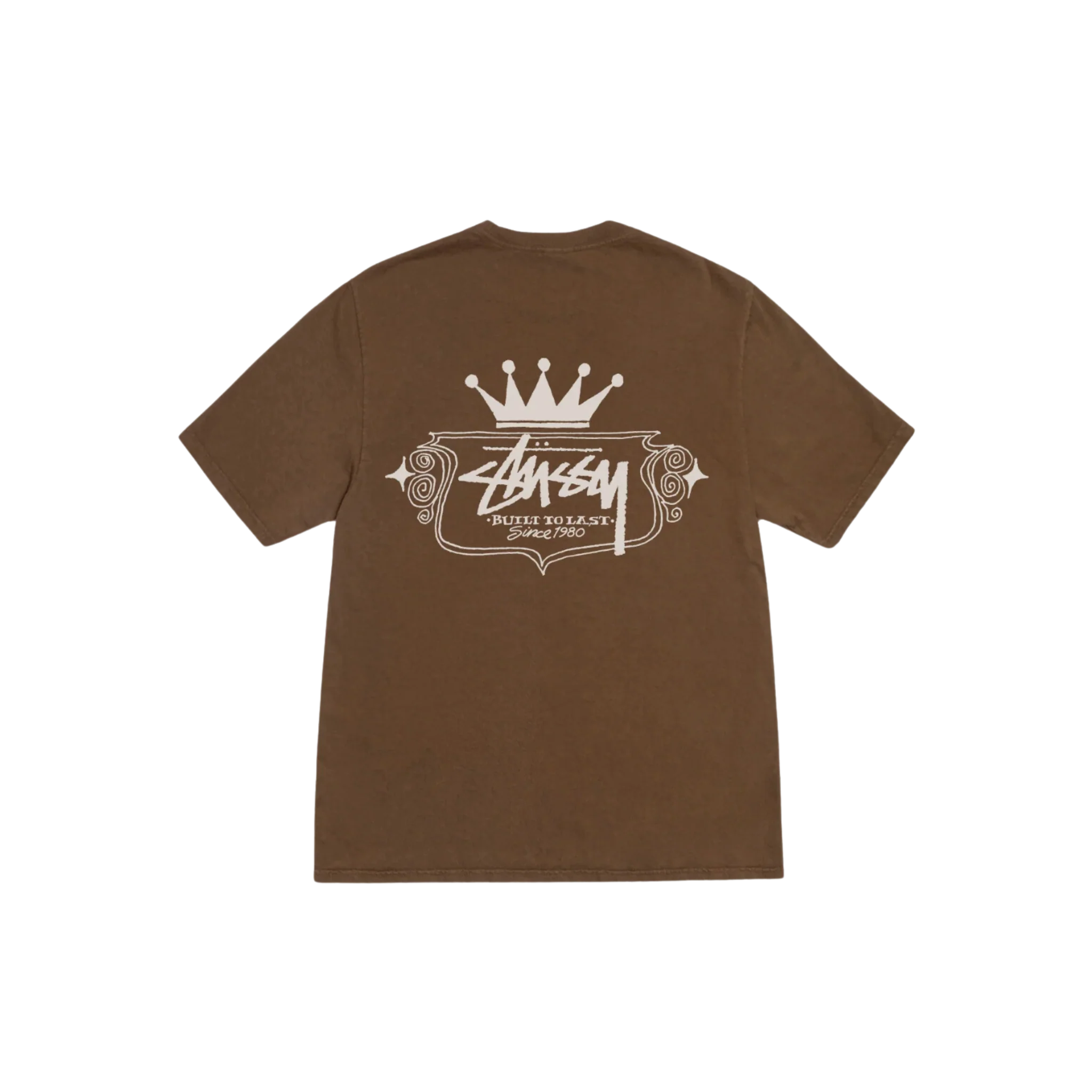 STÜSSY Built To Last Tee Pigment Dyed Brown - Image 2