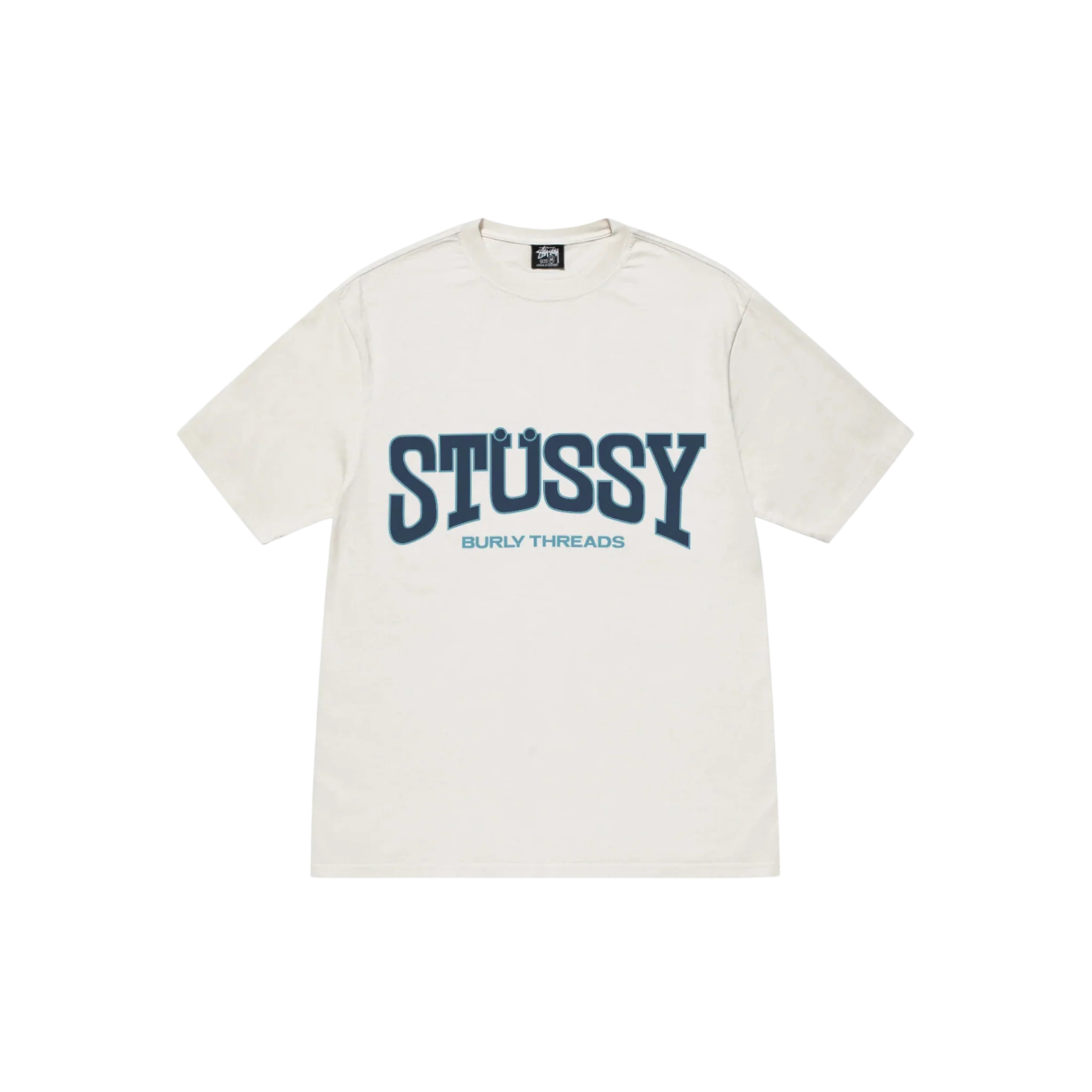 STÜSSY Burly Threads Tee Pigment Dyed White