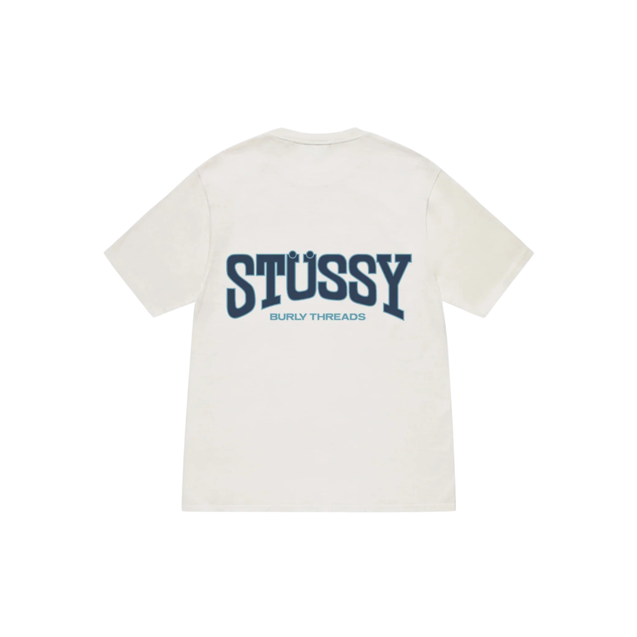 STÜSSY Burly Threads Tee Pigment Dyed White - Image 2