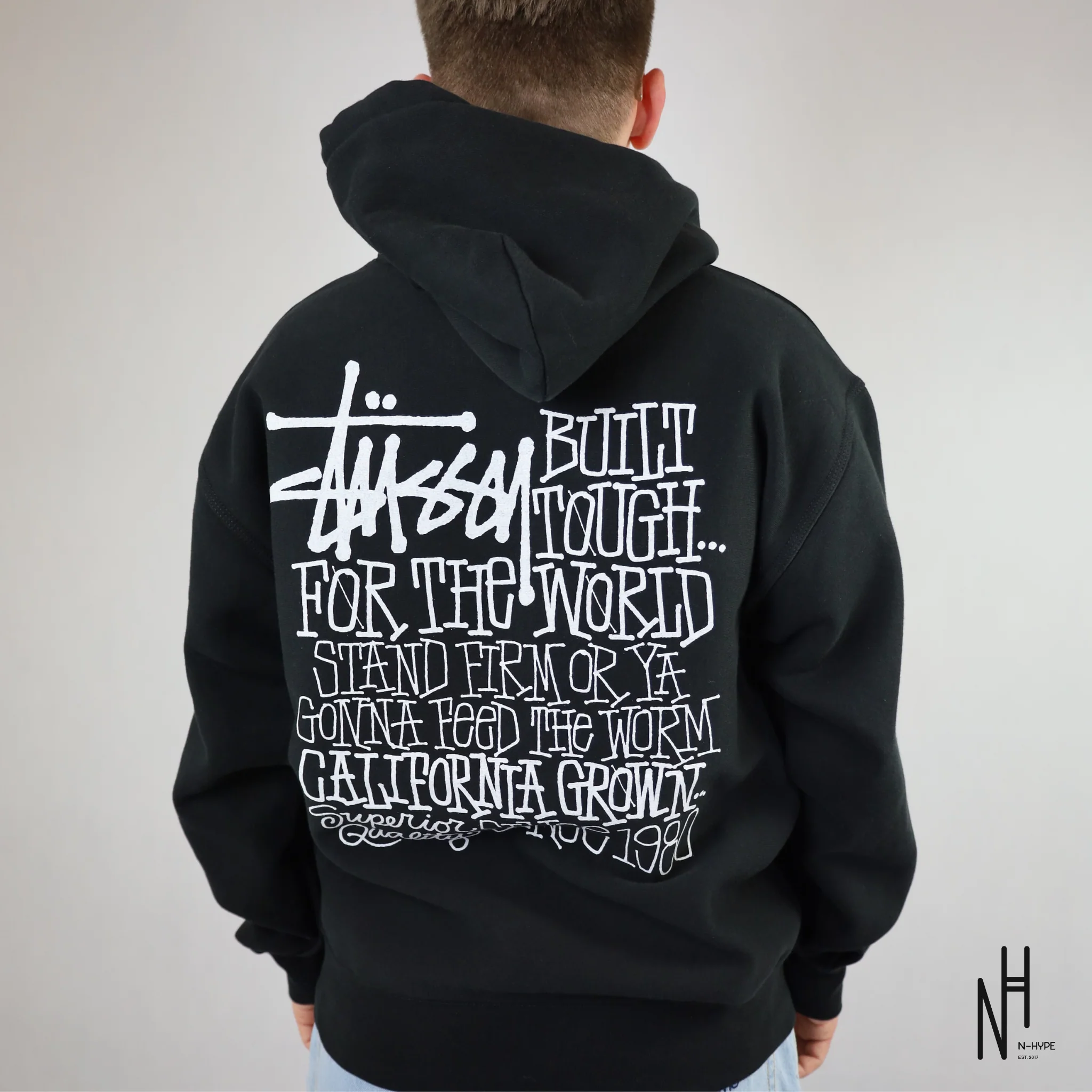 Stussy California Grown Hoodie Black - Image 3