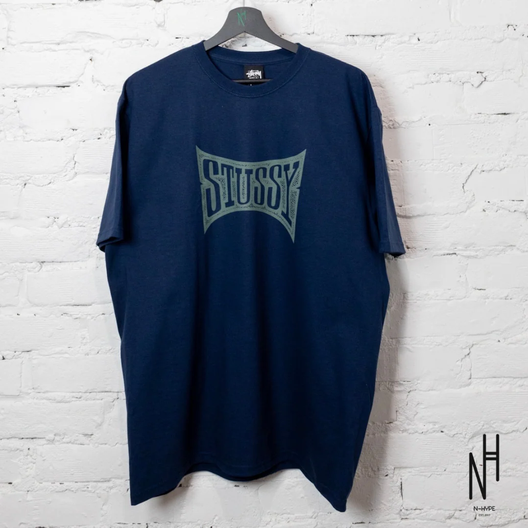 Stussy Champion Tee Navy - Image 2