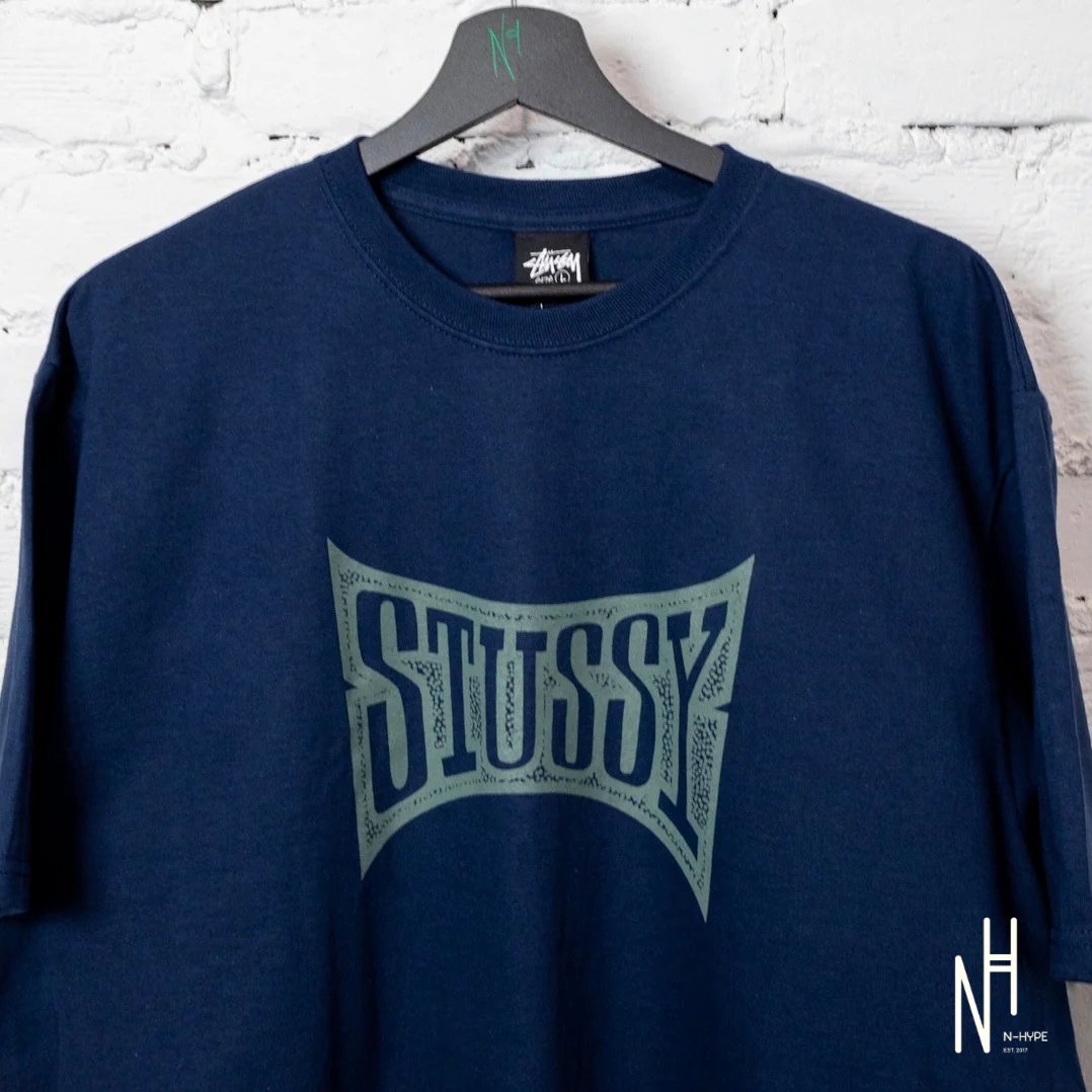 Stussy Champion Tee Navy - Image 3