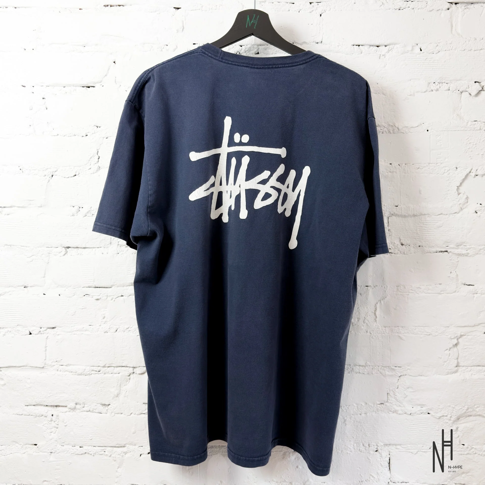 Stussy Classic Navy Tee - Image 3