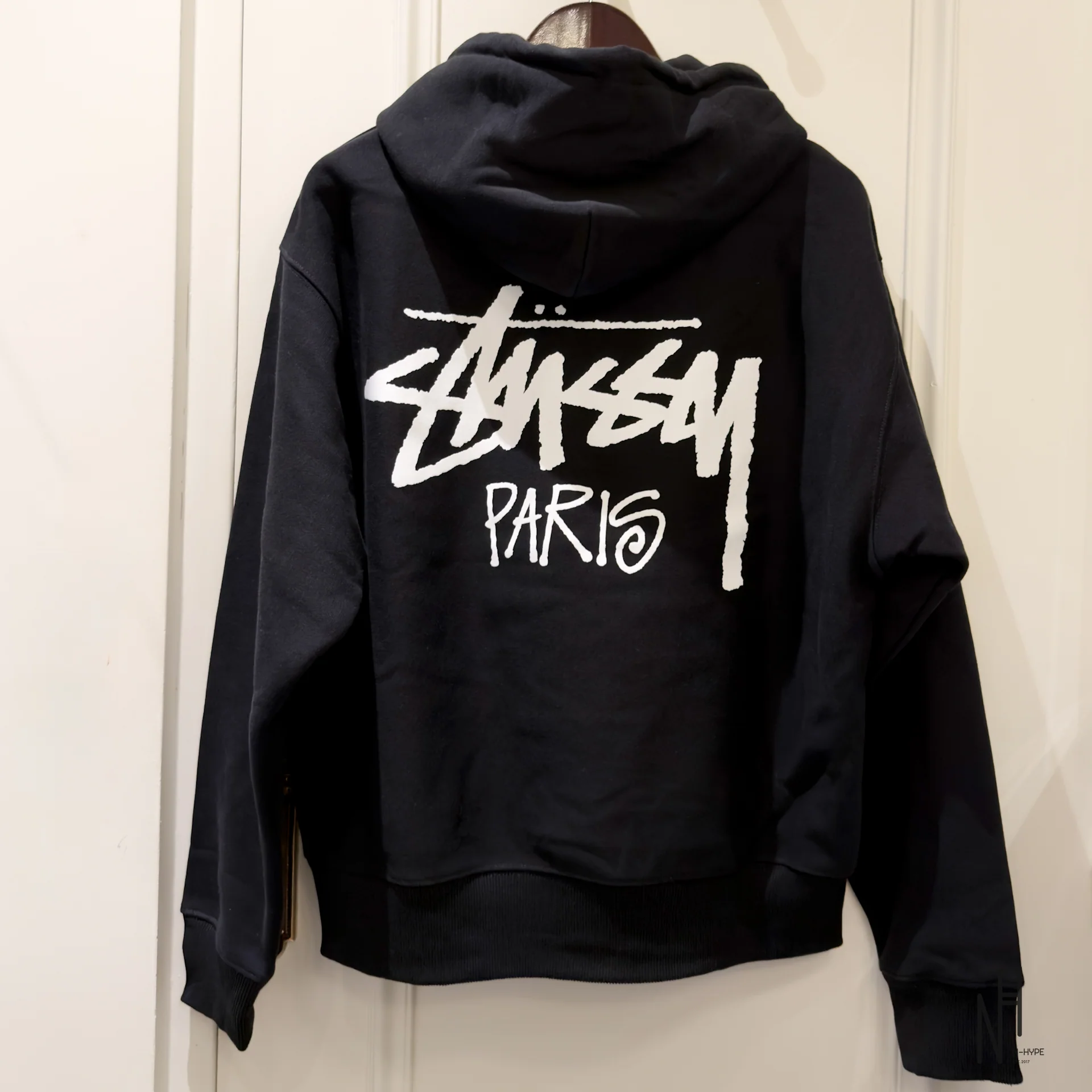 Stussy Paris Hoodie Black - Image 2