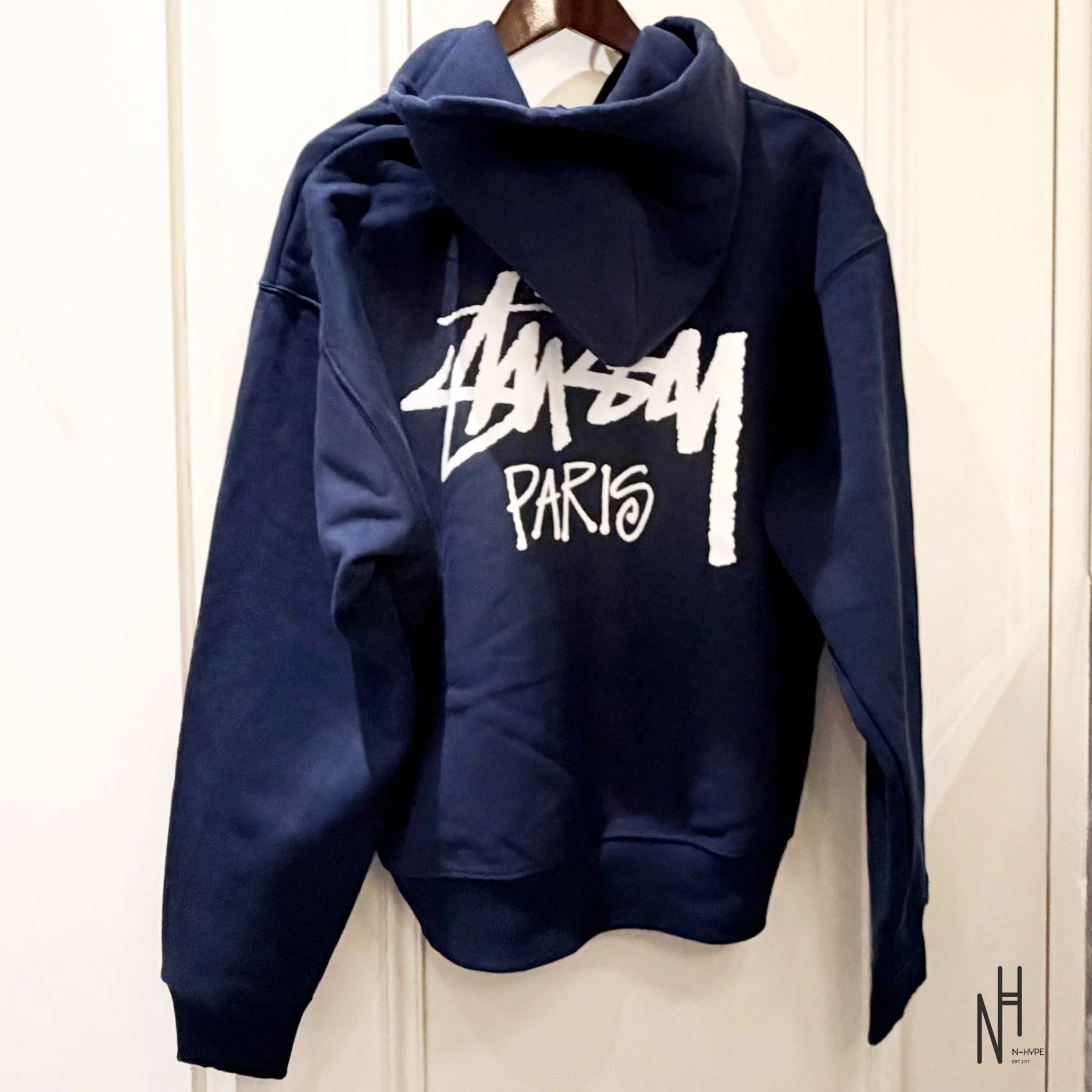 Stussy Paris Zip Hoodie Navy - Image 2