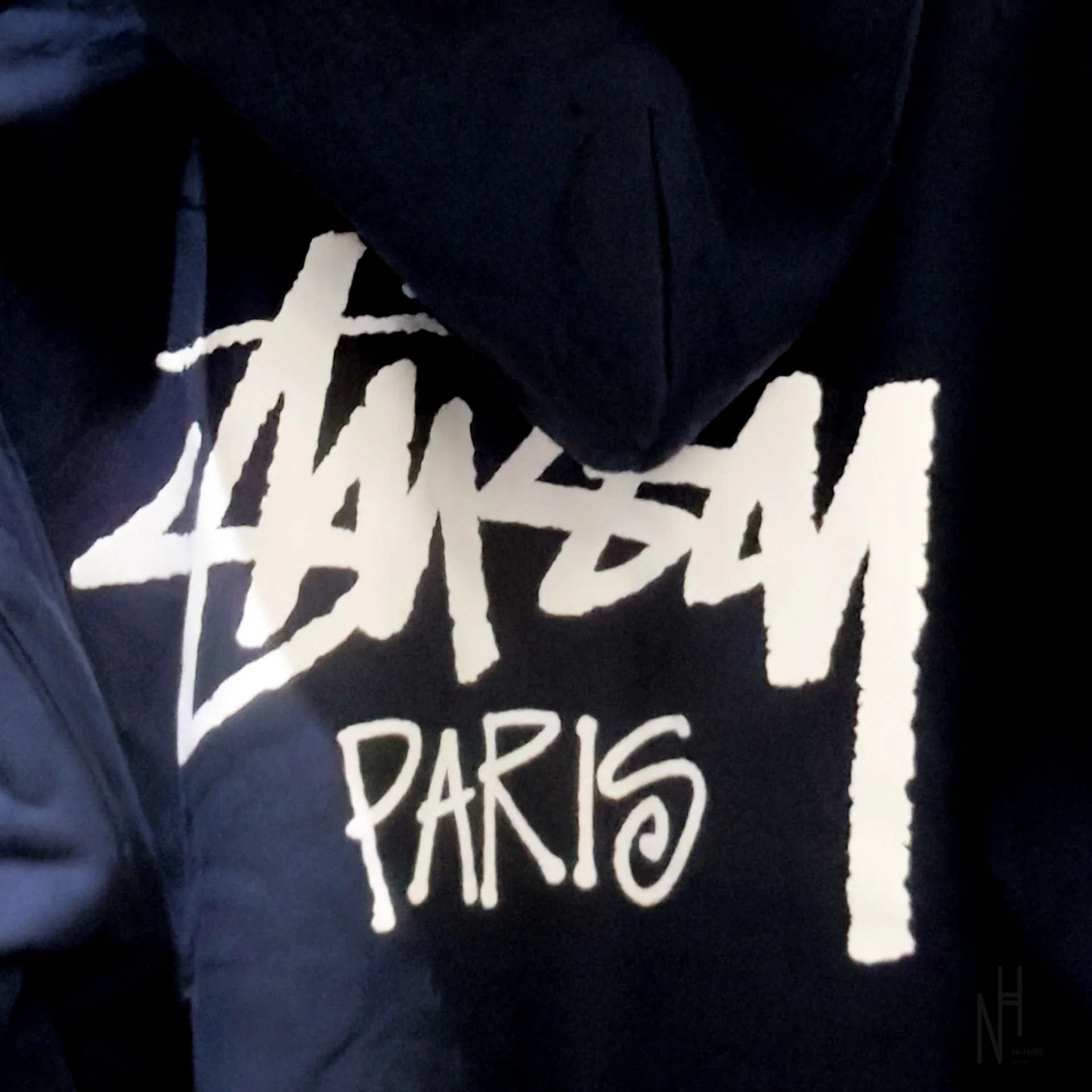 Stussy Paris Zip Hoodie Navy - Image 3