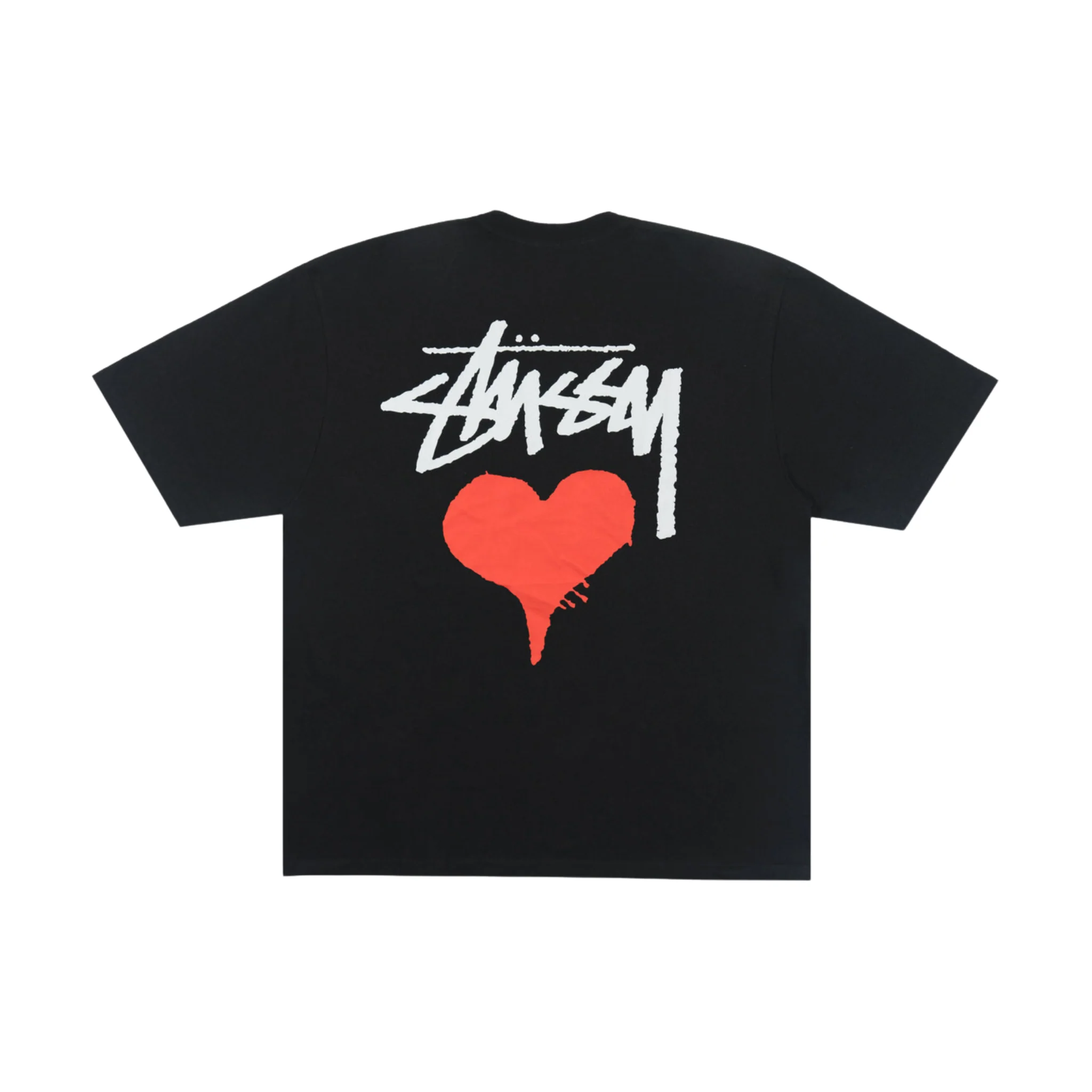 Stussy Stock Heart Tee Black