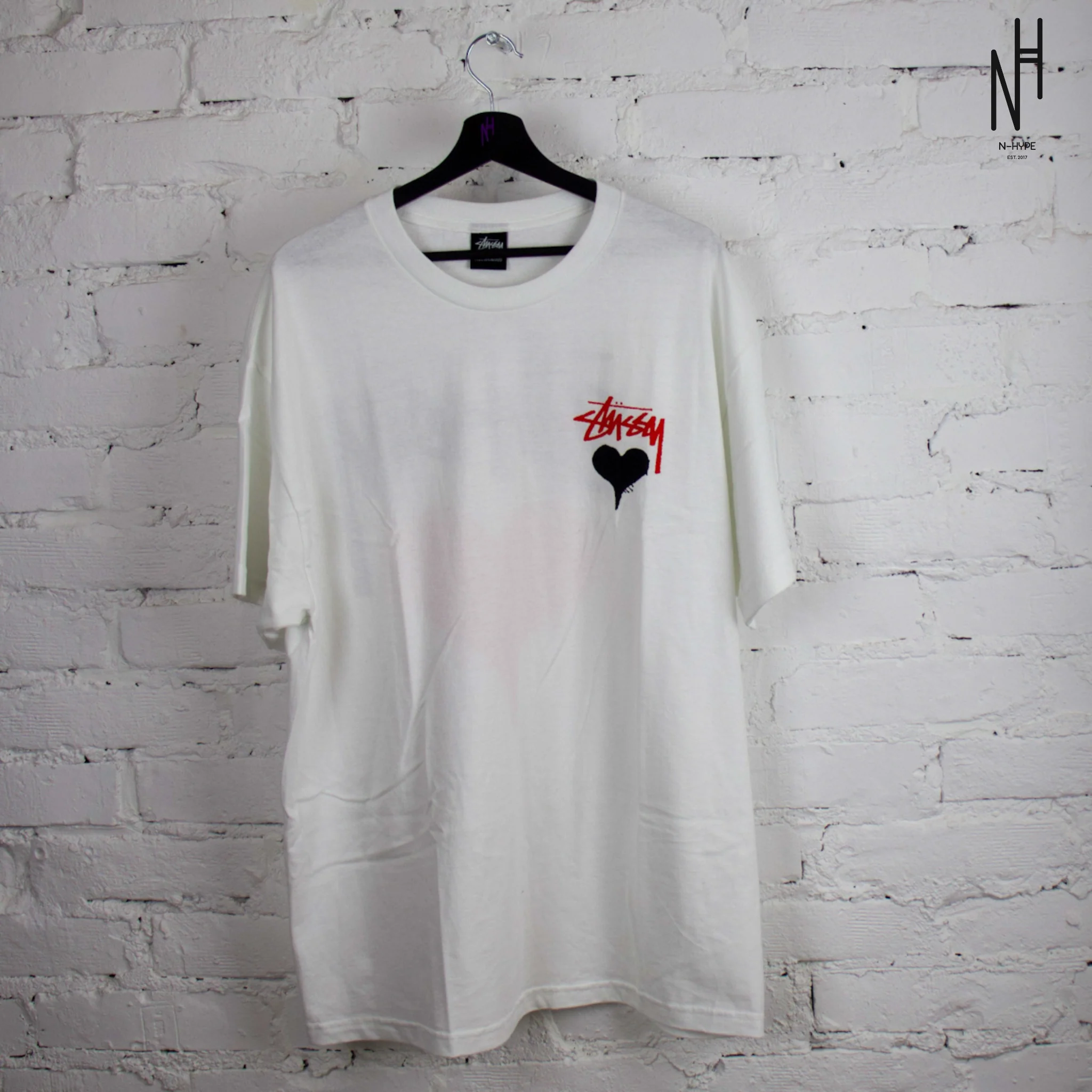 Stussy Stock Heart Tee White - Image 3