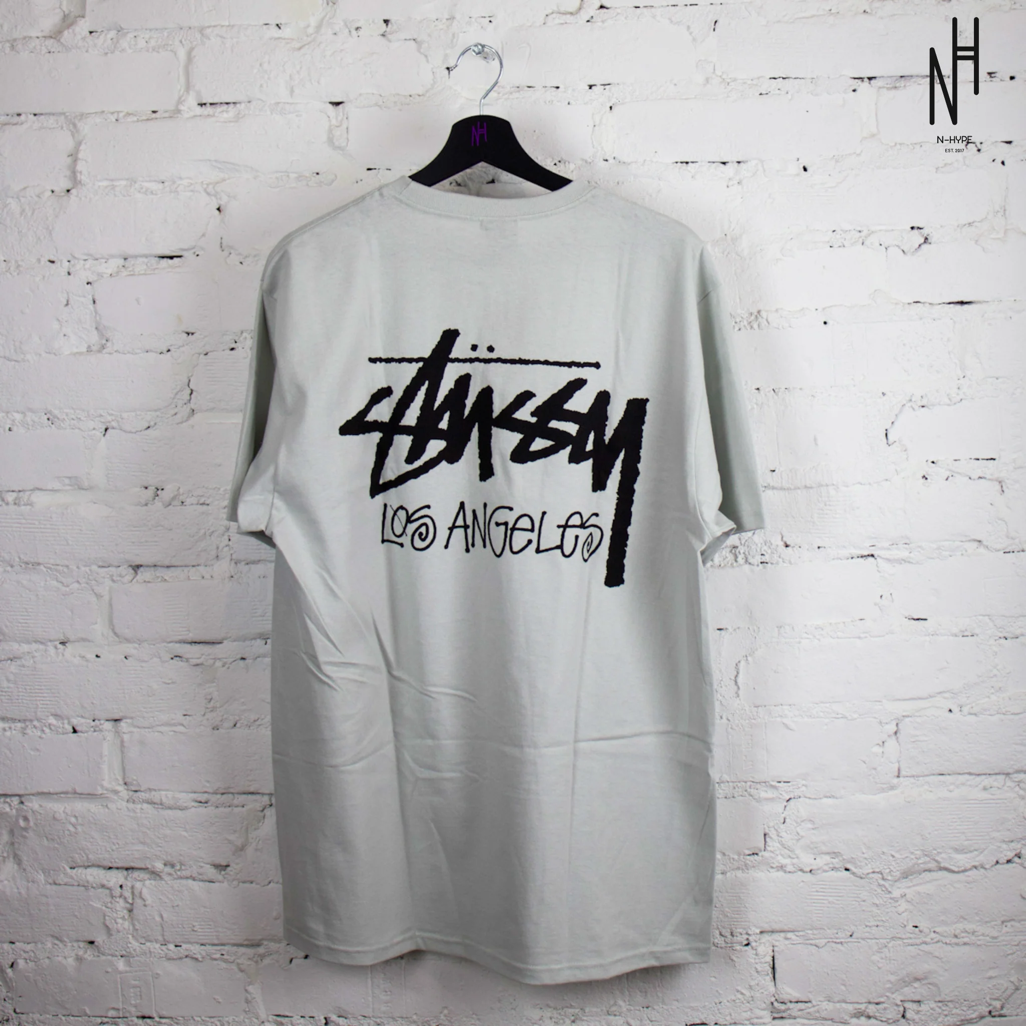 Stussy Stock Los Angeles Tee Grey - Image 2