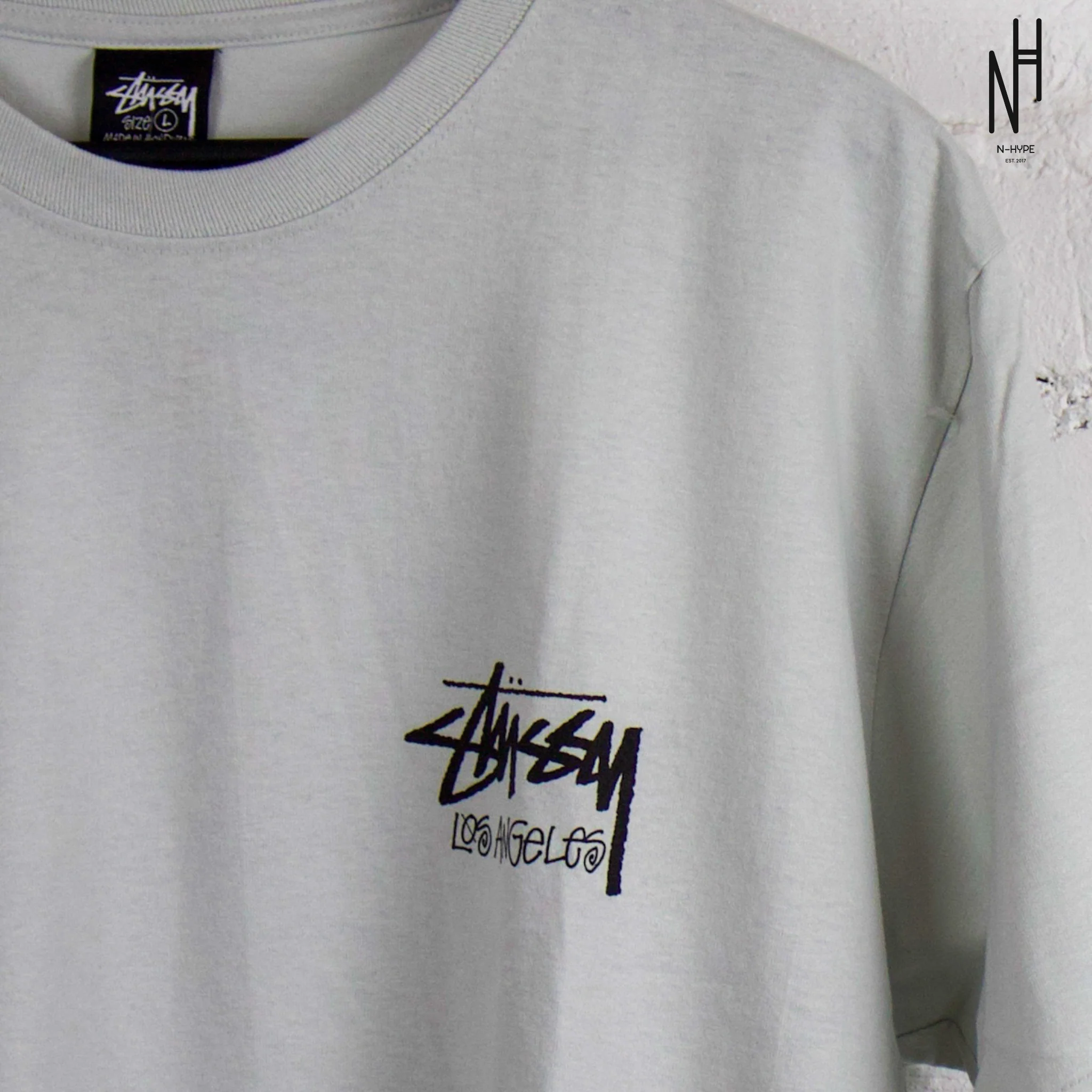 Stussy Stock Los Angeles Tee Grey - Image 3