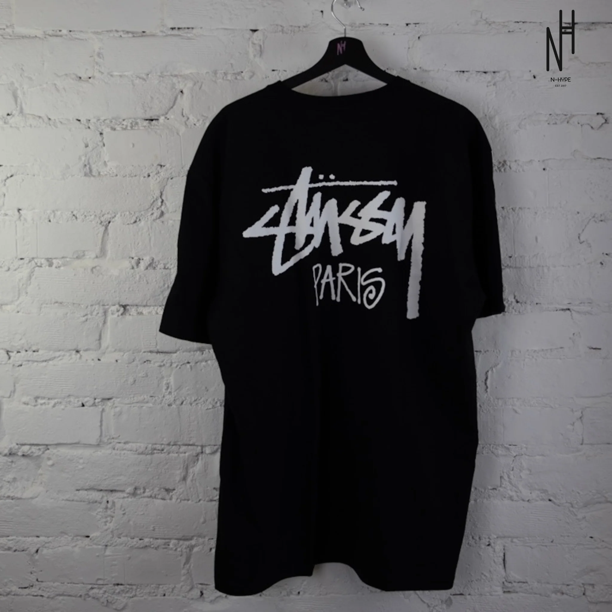 Stussy Stock Paris Tee Black - Image 4