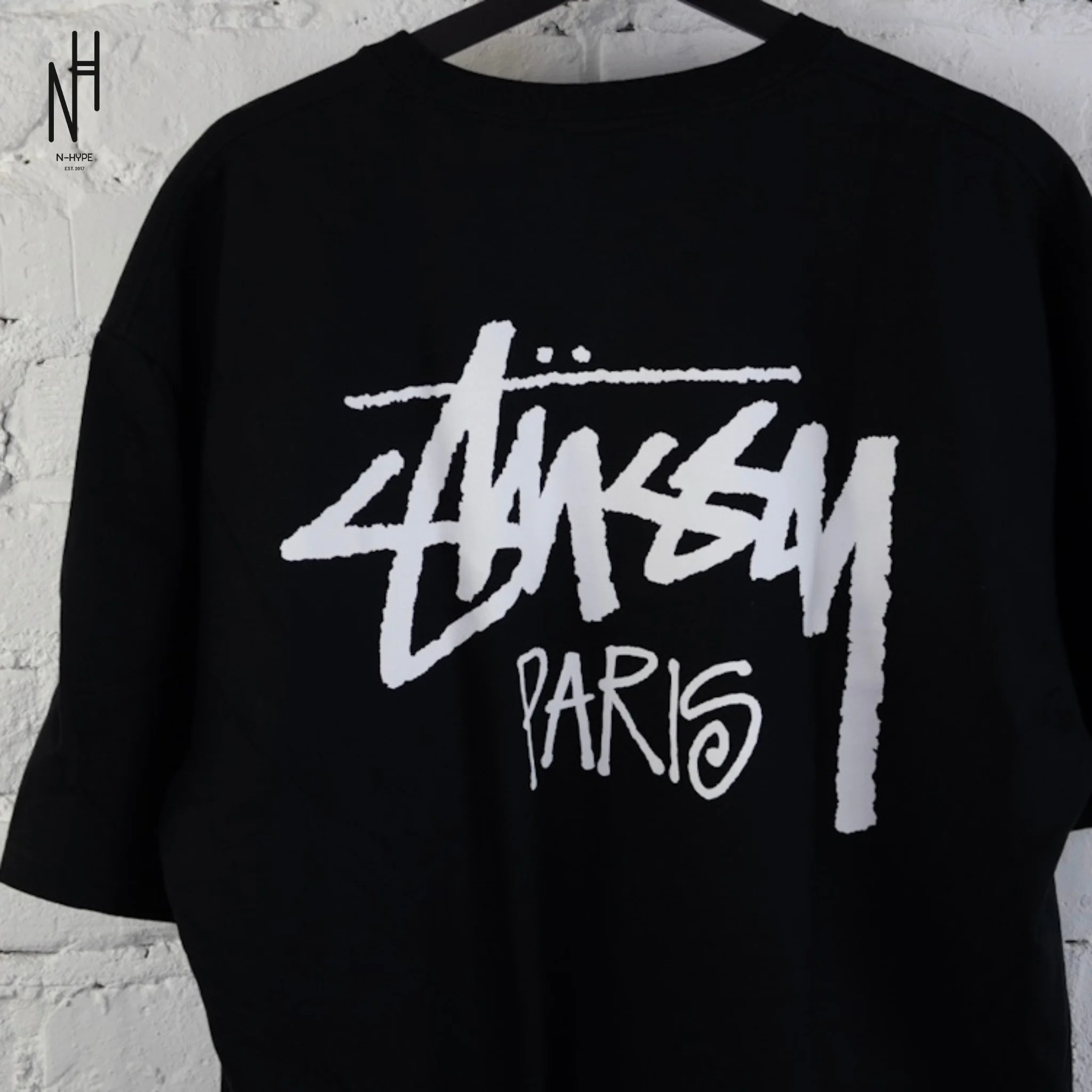 Stussy Stock Paris Tee Black - Image 5