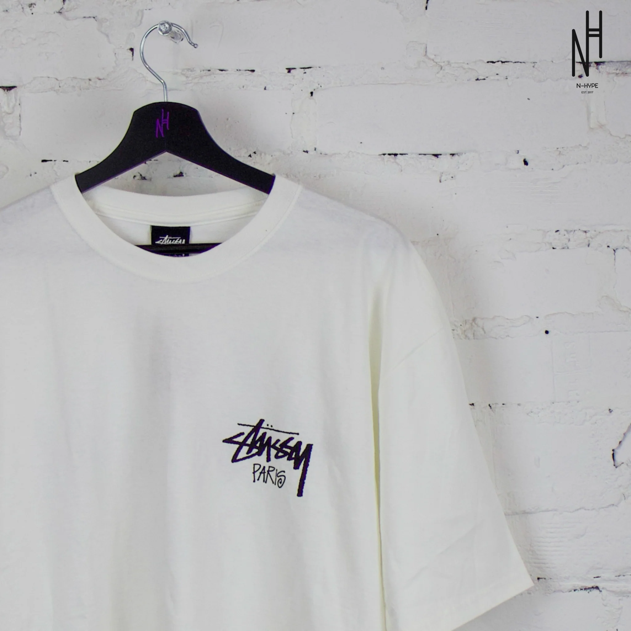 Stussy Stock Paris Tee White - Image 4