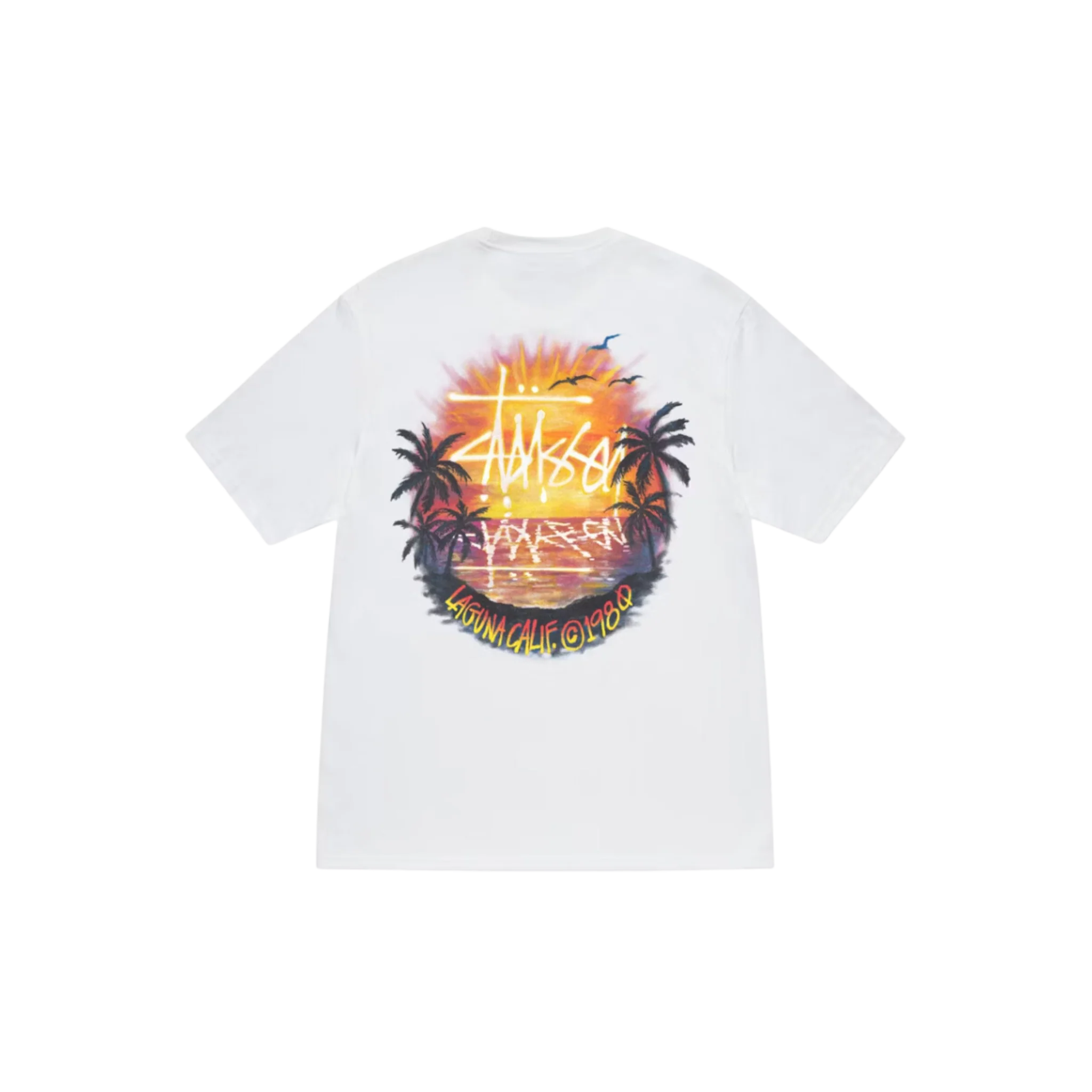 STÜSSY Sunset Tee White - Image 2