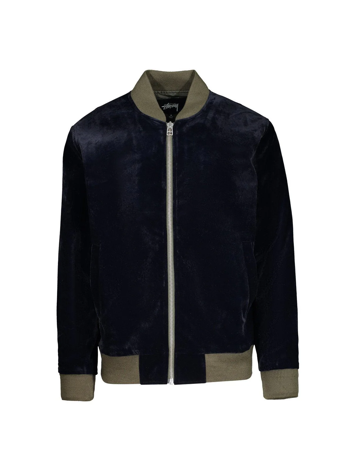 Stussy Velvet Bomber Navy - Image 2