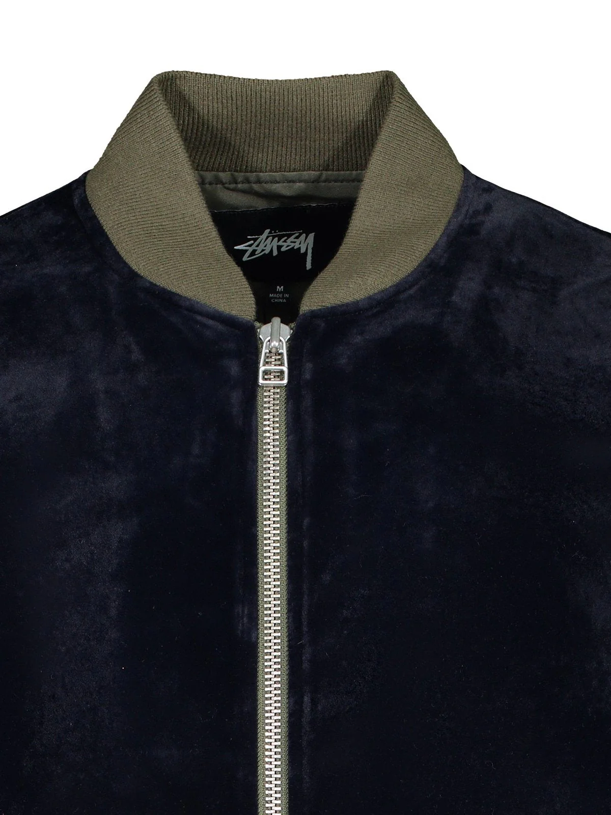 Stussy Velvet Bomber Navy - Image 4