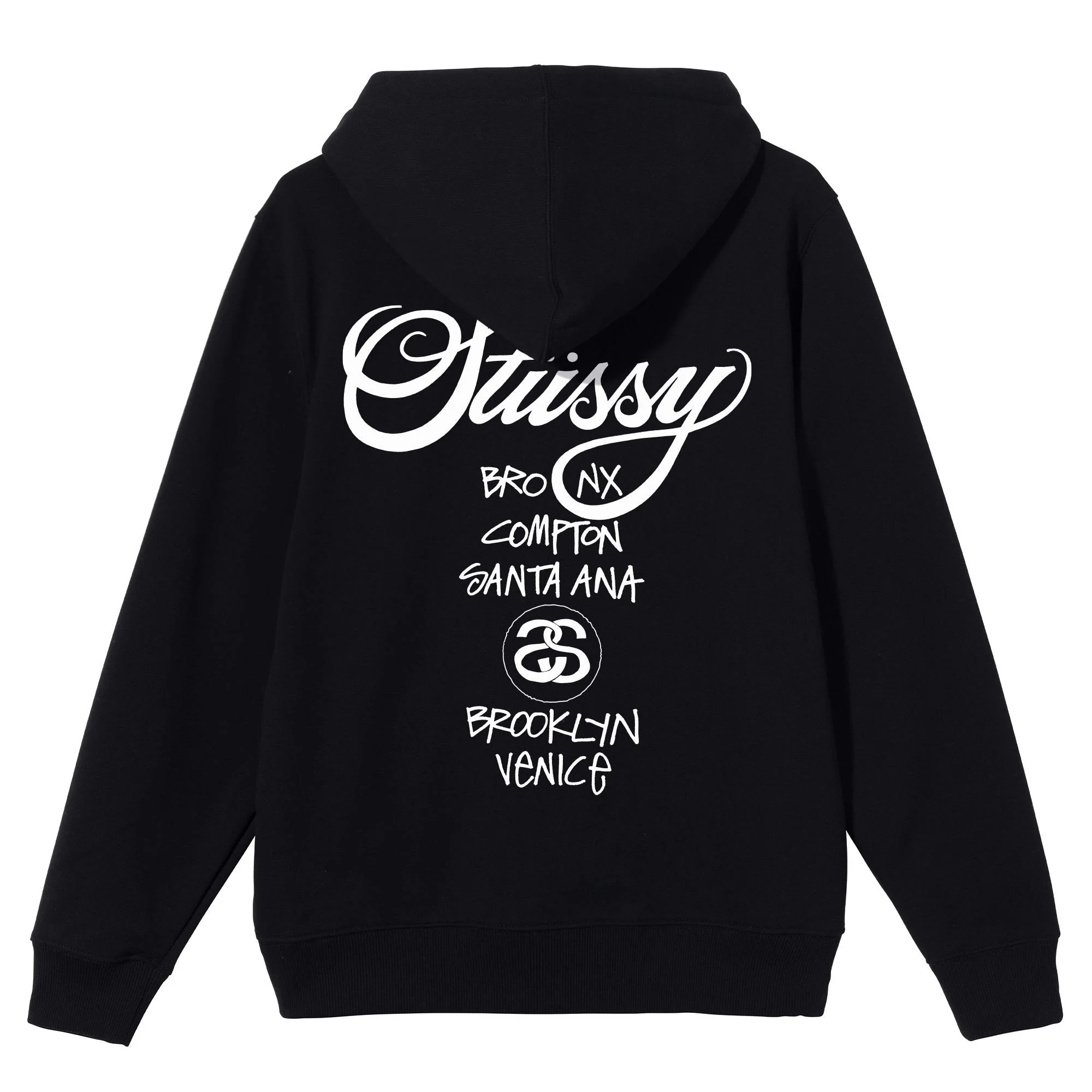 STUSSY X DSM GINZA WORLD TOUR HOOD BLACK - Image 2