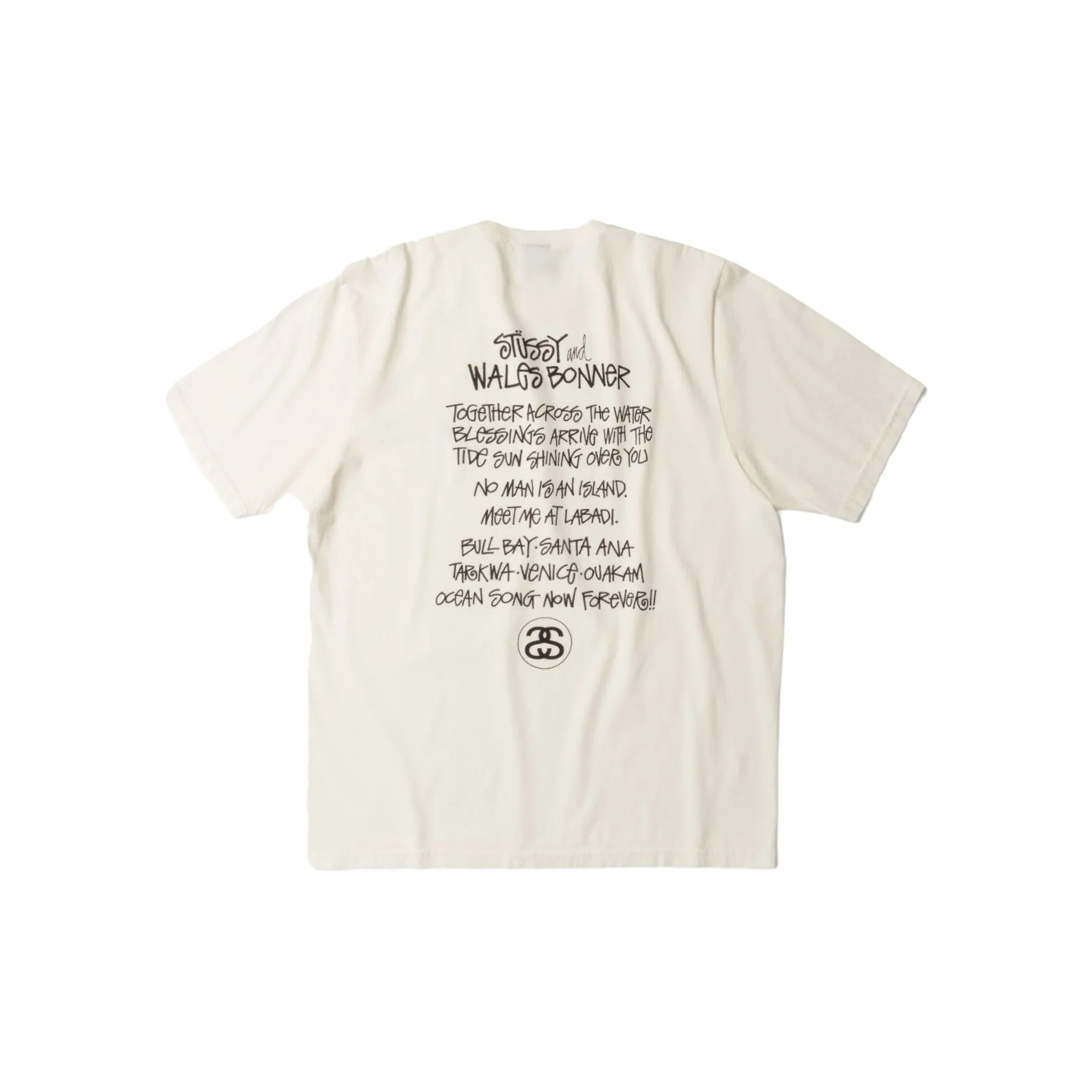 Stussy x Wales Bonner Ocean Song Tee Ivory - Image 2