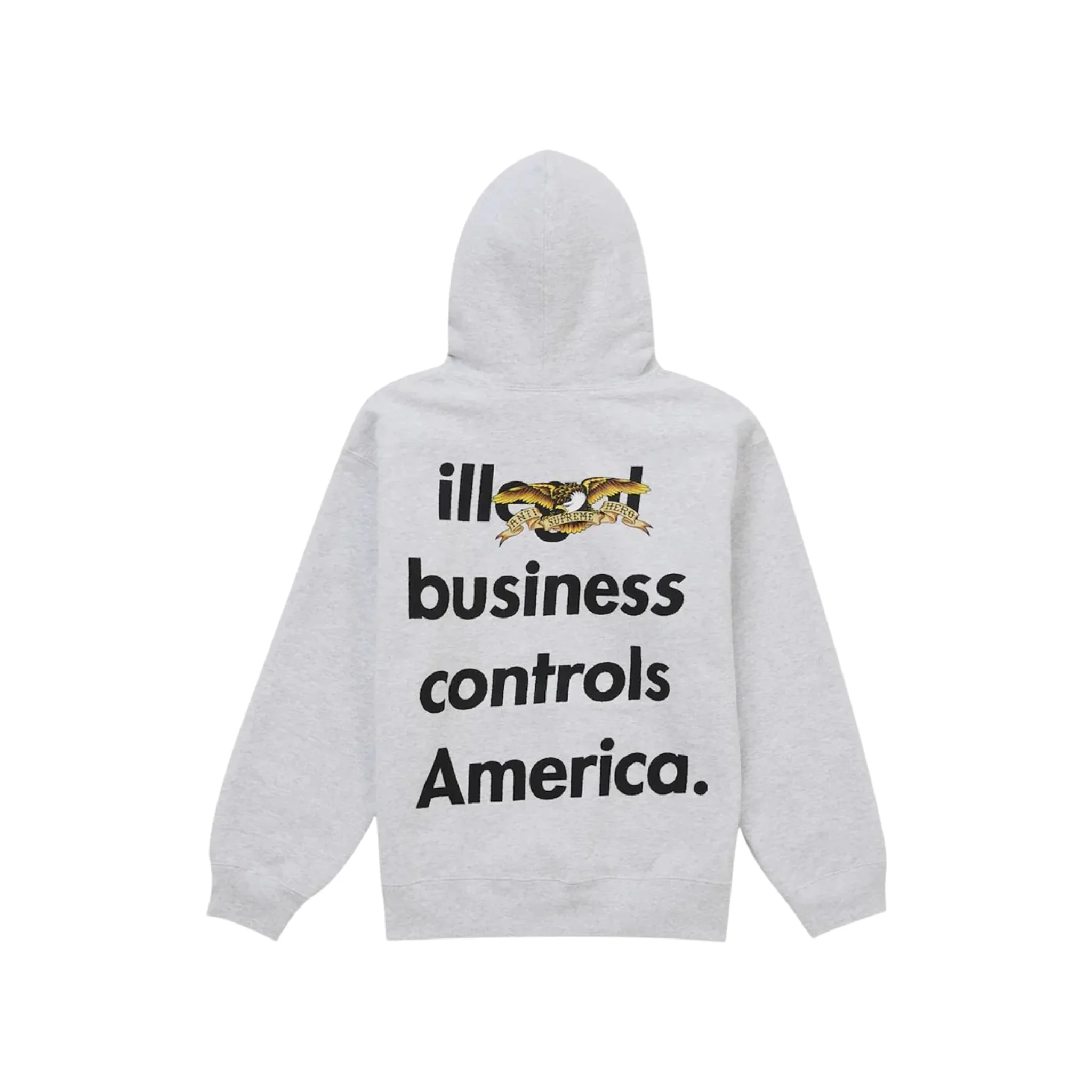 Supreme ANTIHERO Hooded Sweatshirt Grey - Image 2