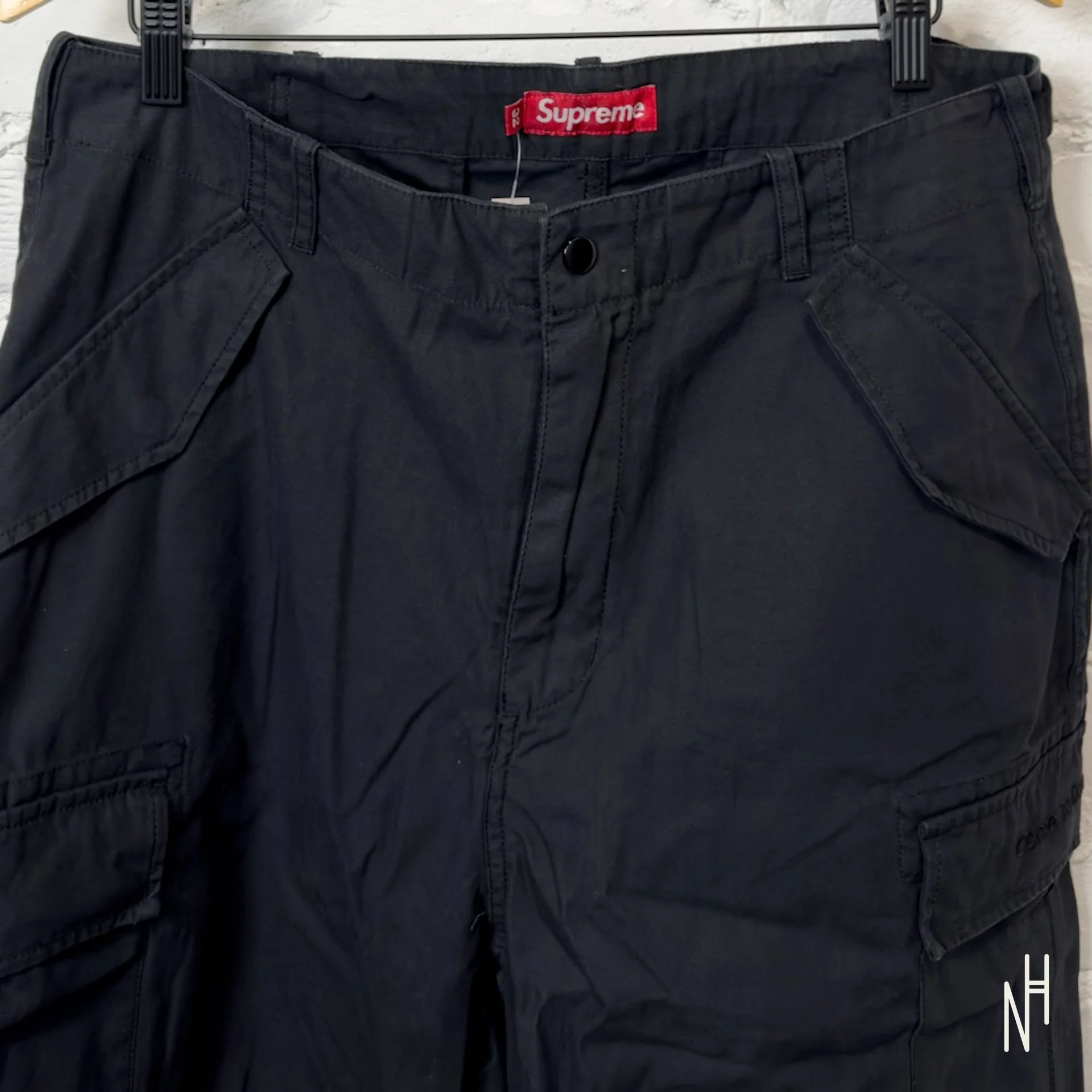 Supreme Aphex Twin Alpha Industries Cargo Pant Black - Image 2