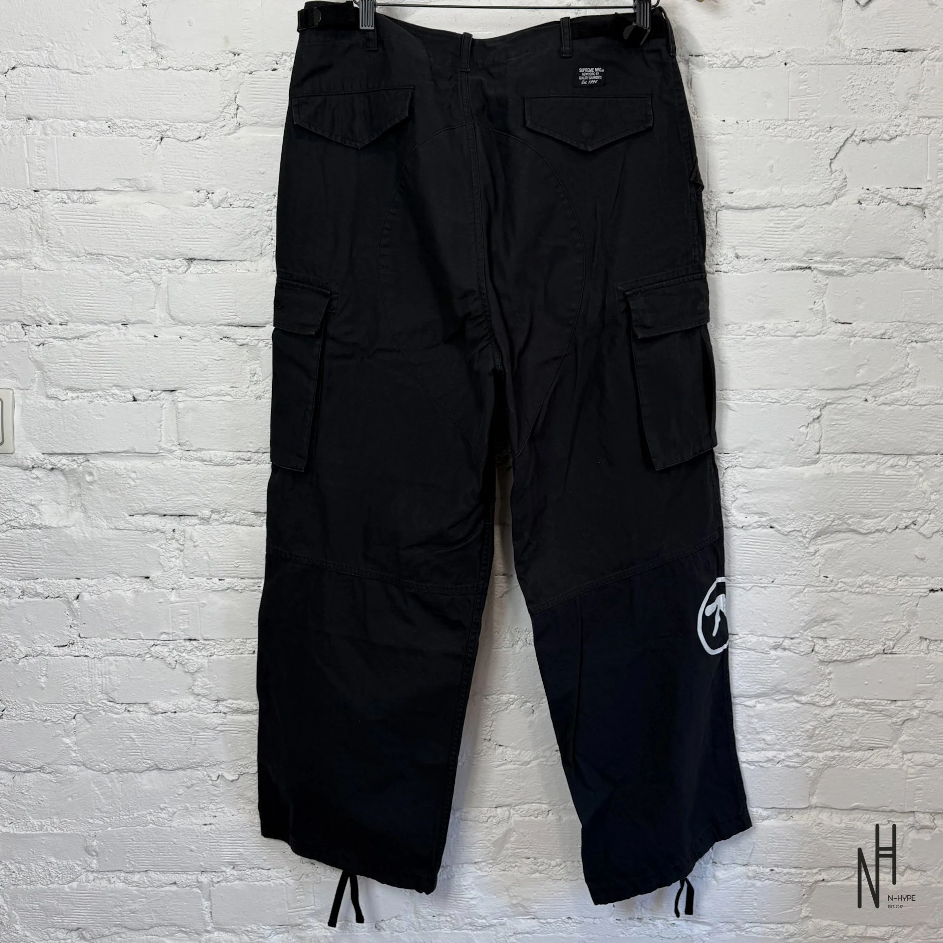 Supreme Aphex Twin Alpha Industries Cargo Pant Black - Image 4