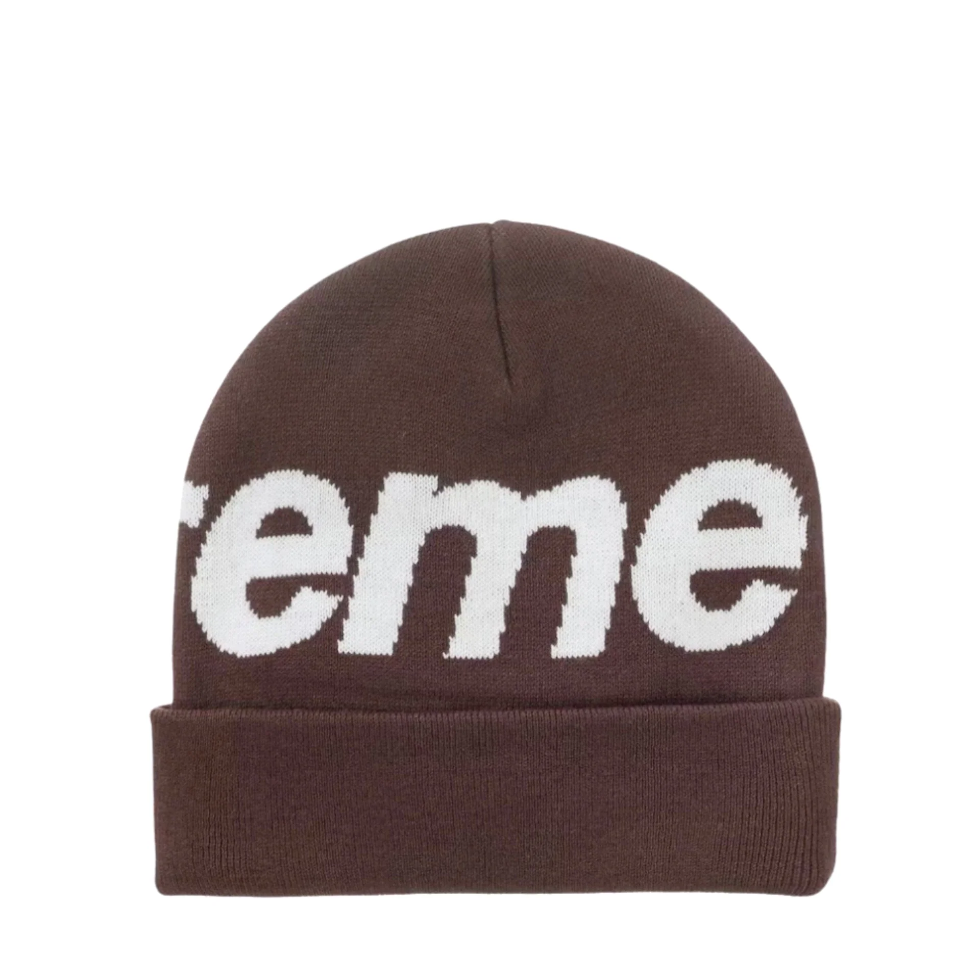 Supreme Big Logo Beanie (FW25) / Brown - Image 2