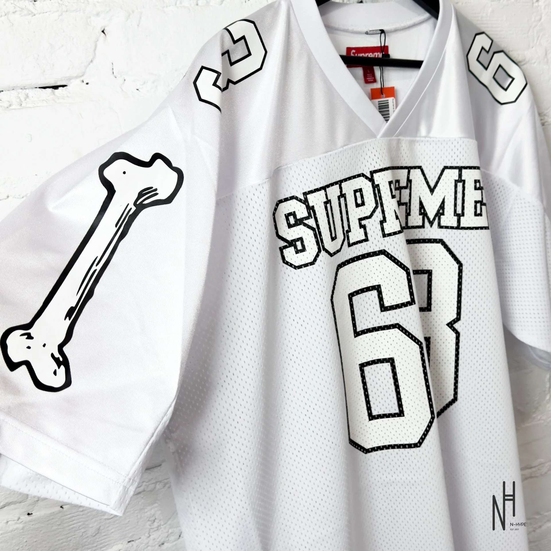 Supreme Bones Football Jersey White - Image 2