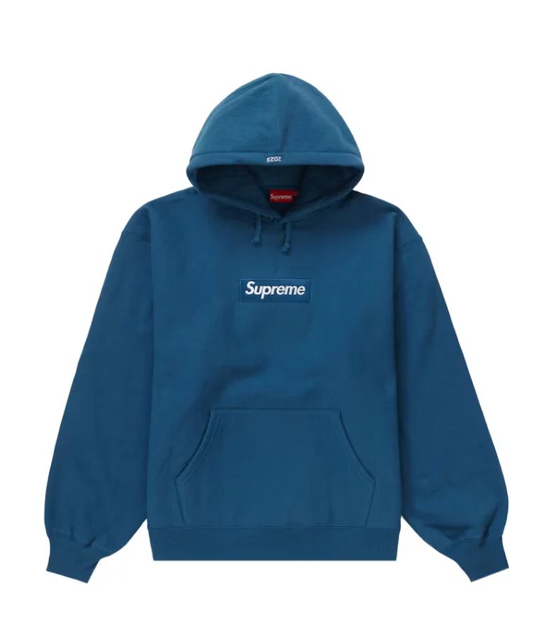Supreme Box Logo Hooded Sweatshirt (FW23) Blue