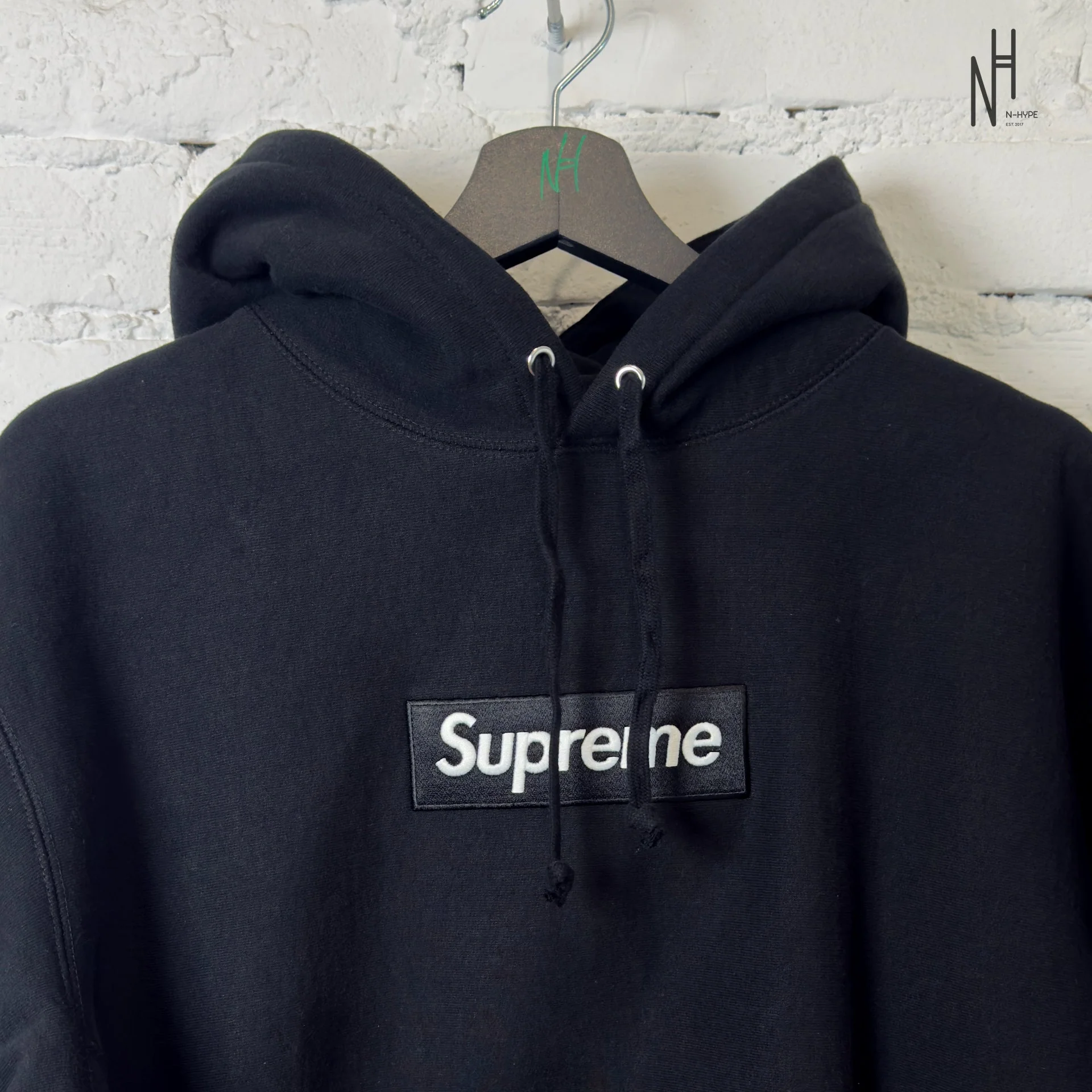 Supreme Box Logo Hooded Sweatshirt Sweatshirt (FW24) Black Used - Image 2